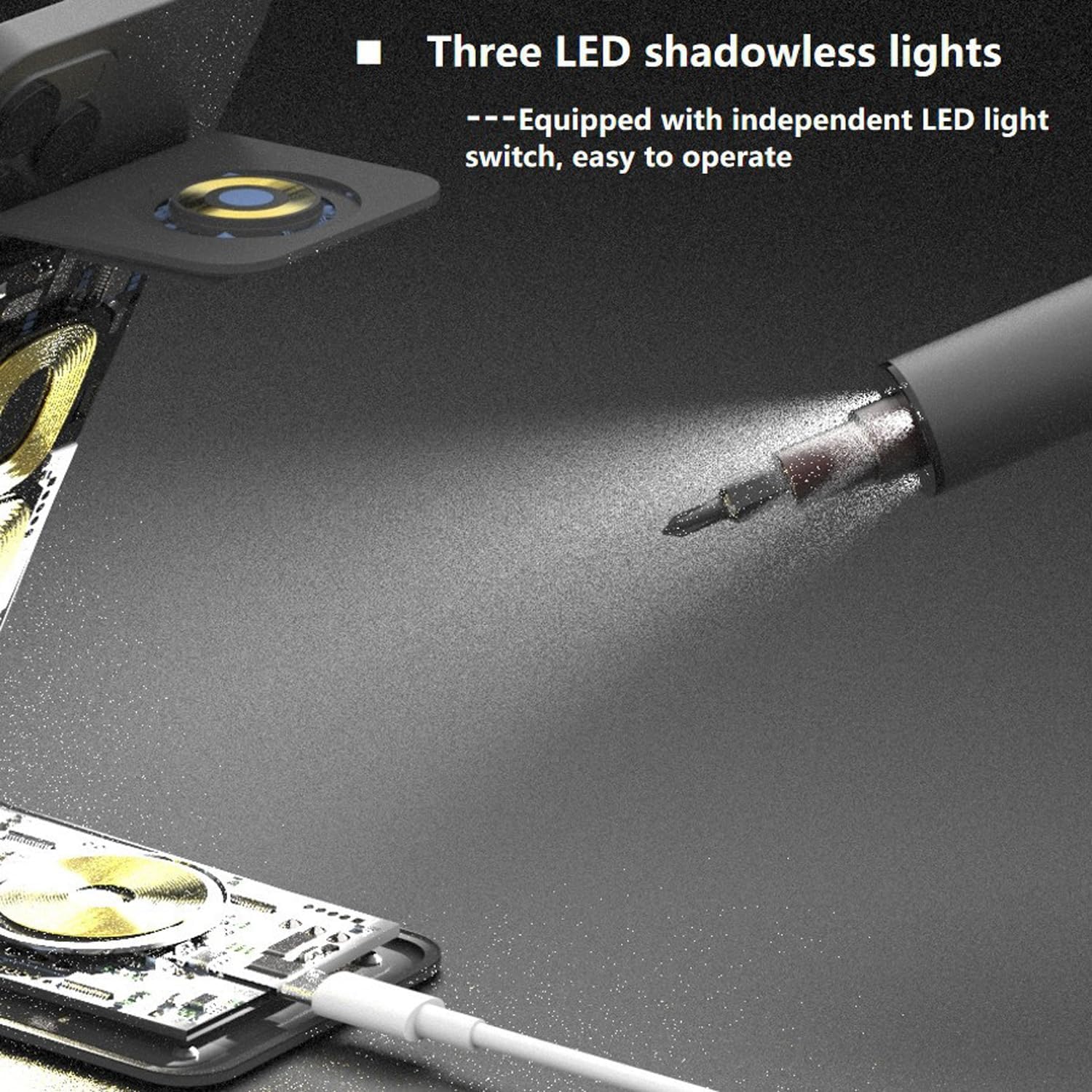 72 in 1 Electric Screwdrivers Set with LED Light + Hand Screwdriver Kit with Pry Bar and Tweezers, USB Type-C Rechargeable Screwdriver with Battery, for Phones, Watches, Cameras, Laptops (CS0706A)