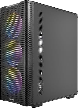 Antec VX310 ARGB, 750W 80+ Bronze PSU Dahil, 4x120mm ARGB Fan, Temperli Cam Yan Panel, Mid-Tower ATX Oyun Kasası, Siyah
