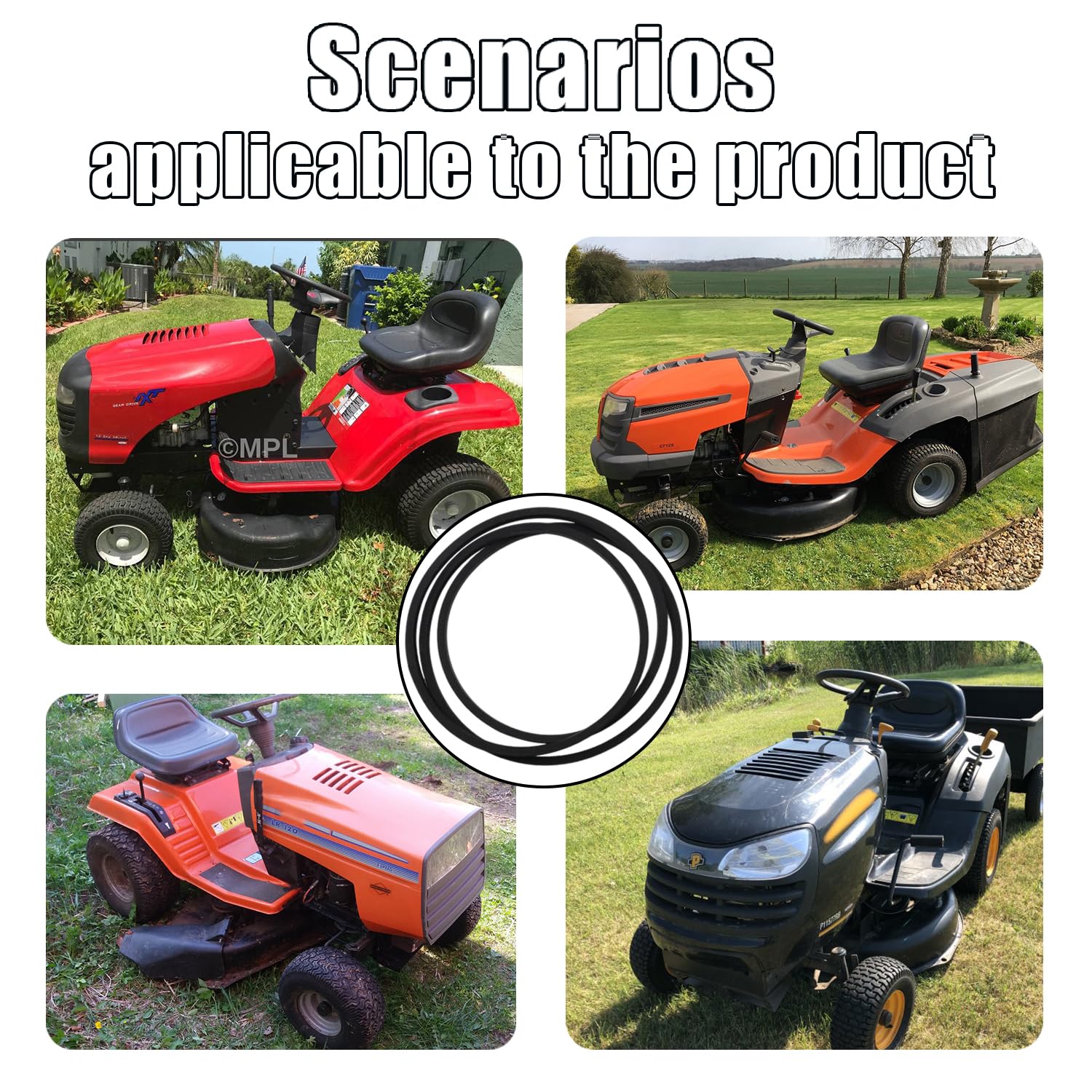 Cinghia di trasmissione per tosaerba compatibile con AYP Craftsman Husqvarna 144200