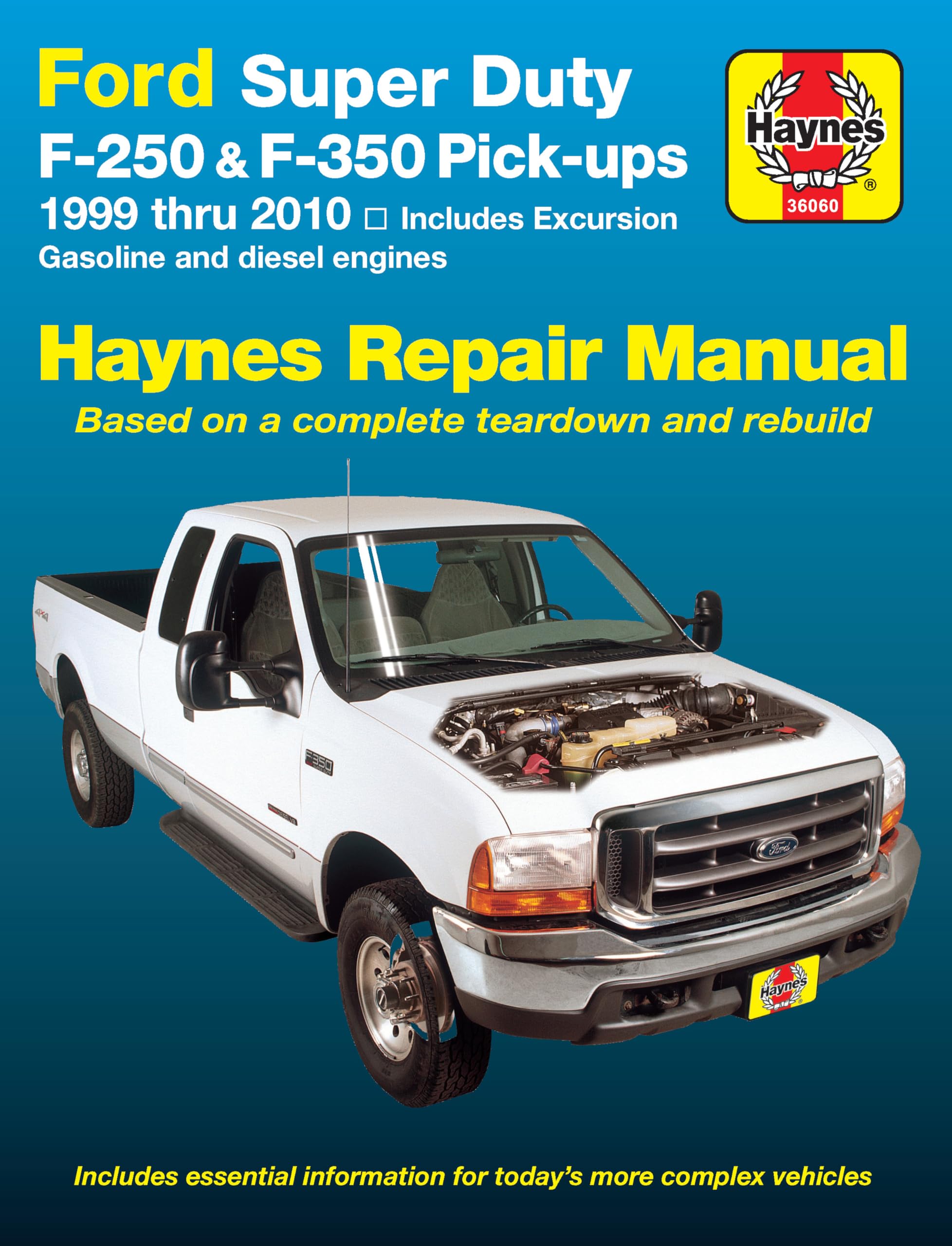 Ford Super Duty Pick-up & Excursion for Ford Super Duty F-250 & F-350 Pick-ups & Excursion 999-10) Haynes Repair Manual: Includes Gasoline and Diesel Engines