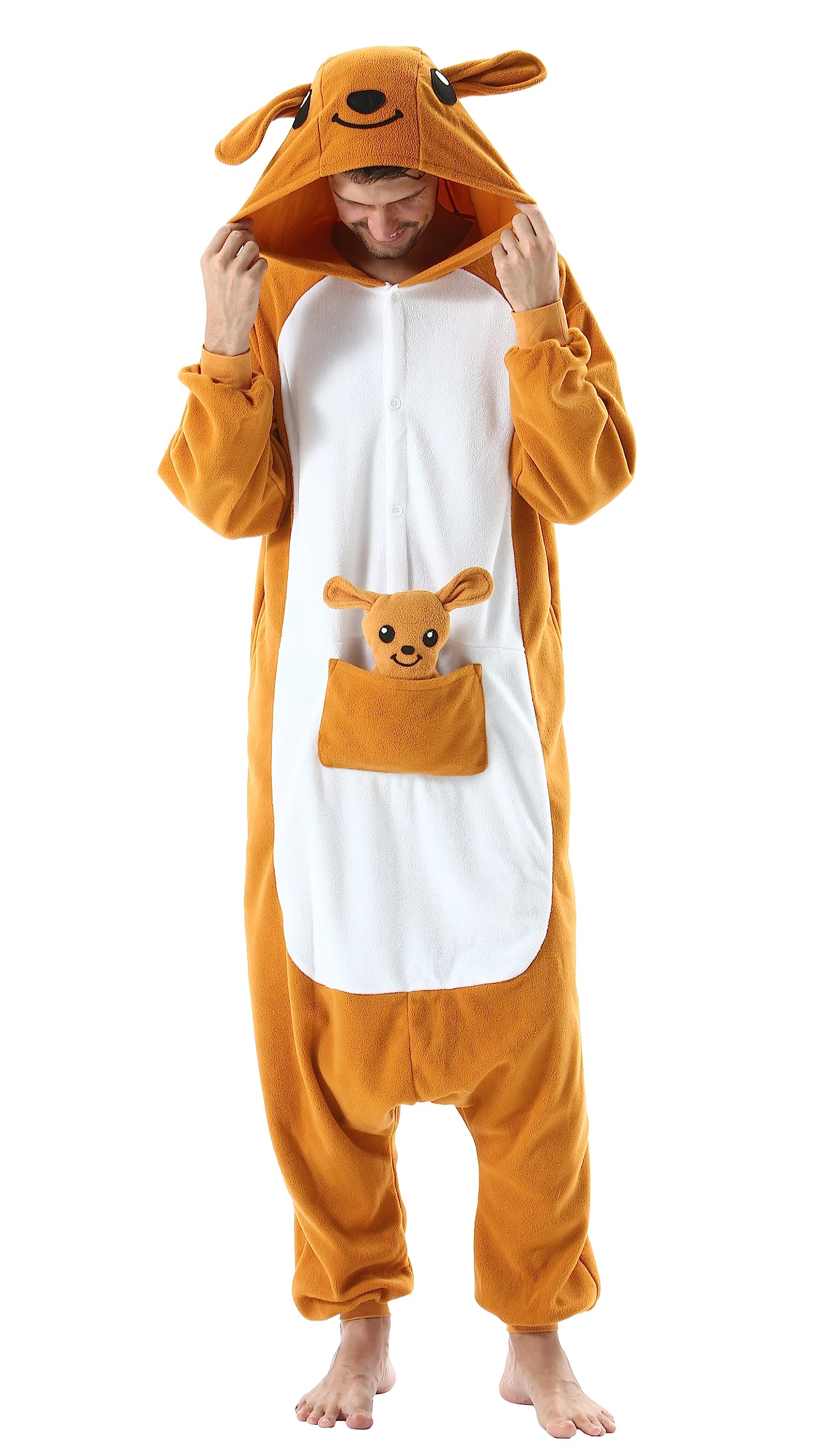 SimZoo Adulto Disfraz Pijama Unisex Pijama Kigurumi Onesie para Carnaval Halloween Cosplay Ropa de Dormir Traje de Disfraz para Navidad Festival Mujer y Hombre - 3