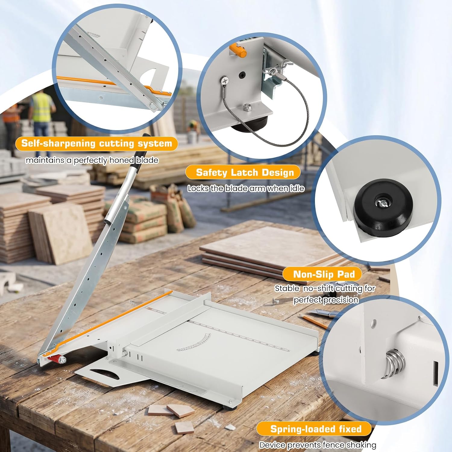 13806 Shingle Shaper Cutter with Handle & Angle Meter | Aluminum | Cuts & Rips Asphalt/Fiberglass