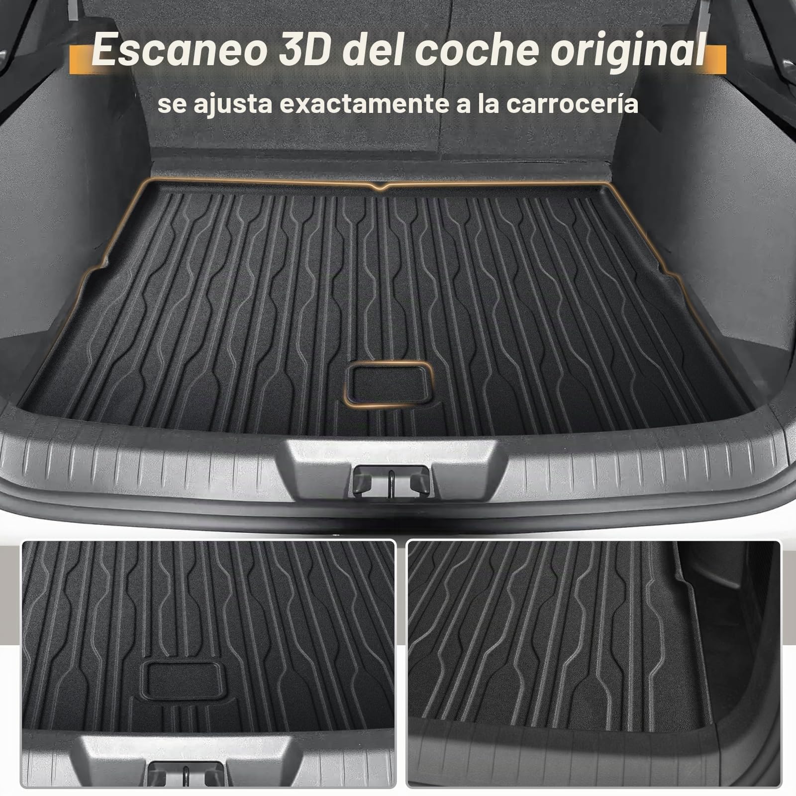 ECOZEN 3D Alfombrilla Maleter BYD Seal U (EV)/Seal U DM-i (PHEV) 2021-2024 TPE Alfombrilla de Goma para Maletero Impermeable Antideslizante Borde Alto Todo Clima Alfombrilla Maletero BYD Song Plus
