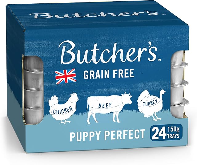 Butcher's Puppy Perfect Dog Food Trays, 3.6 kg (24 x 150 g)