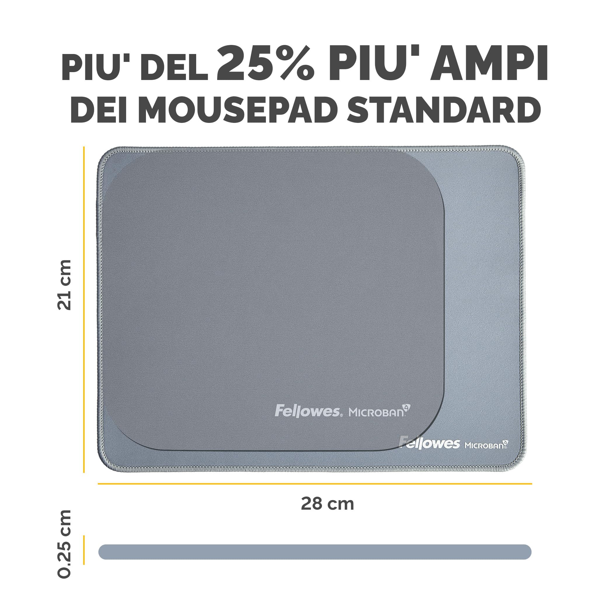 Tapis De Souris Extra-Large Fellowes Breyta - Ergonomique, Antidérapant
