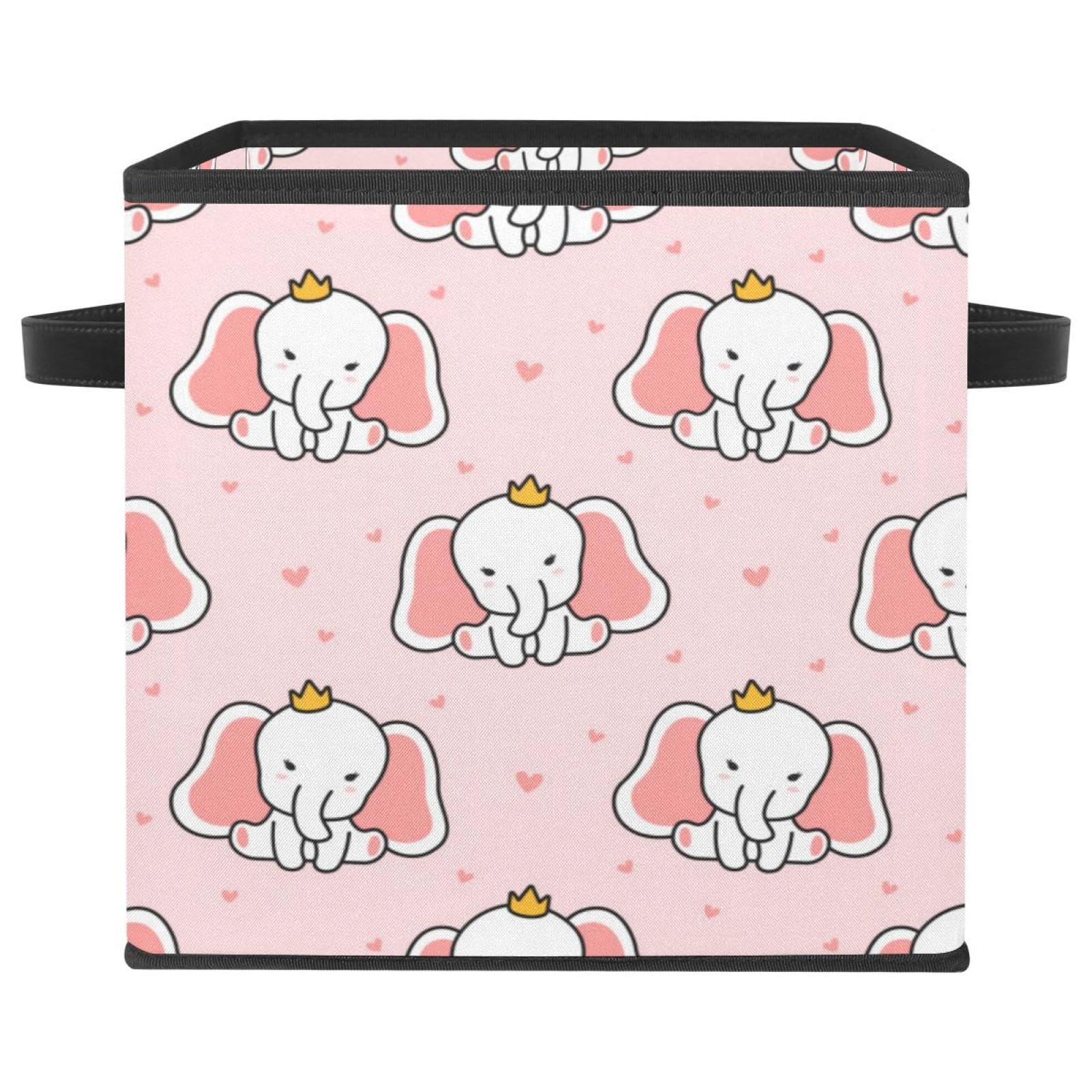 Boîte de rangement pliable éléphant en tissu pour ranger la chambre d'enfant