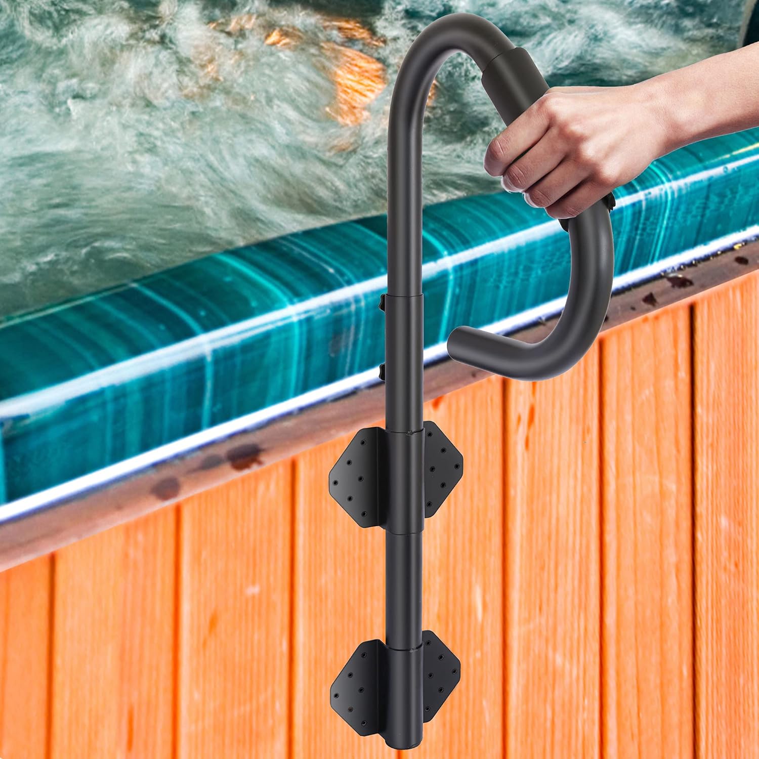 Buy Hot Tub Handrail 48'' Spa Safety Rail 600LBS Capacity hot Rail, Spa