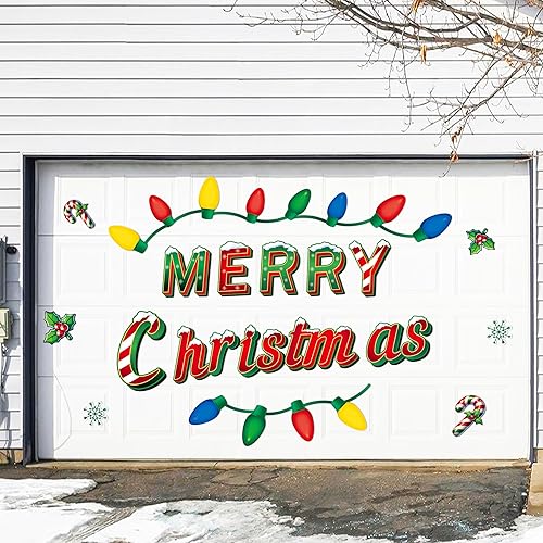 Vista 72 de 90shine 32 imanes navideños para decoración de puerta de garaje, bola de Navidad, refrigerador y cocina (rojo, verde, dorado)