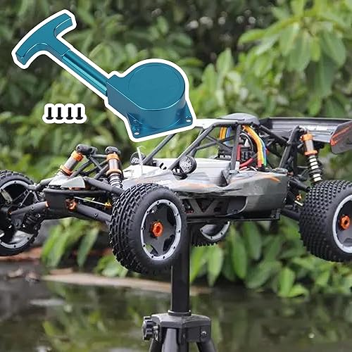 Miniatura 7 de BQLZR Arrancador azul del tirón del coche de RC de la aleación de aluminio de las piezas de la actualización de R020 para el reemplazo 18 para el