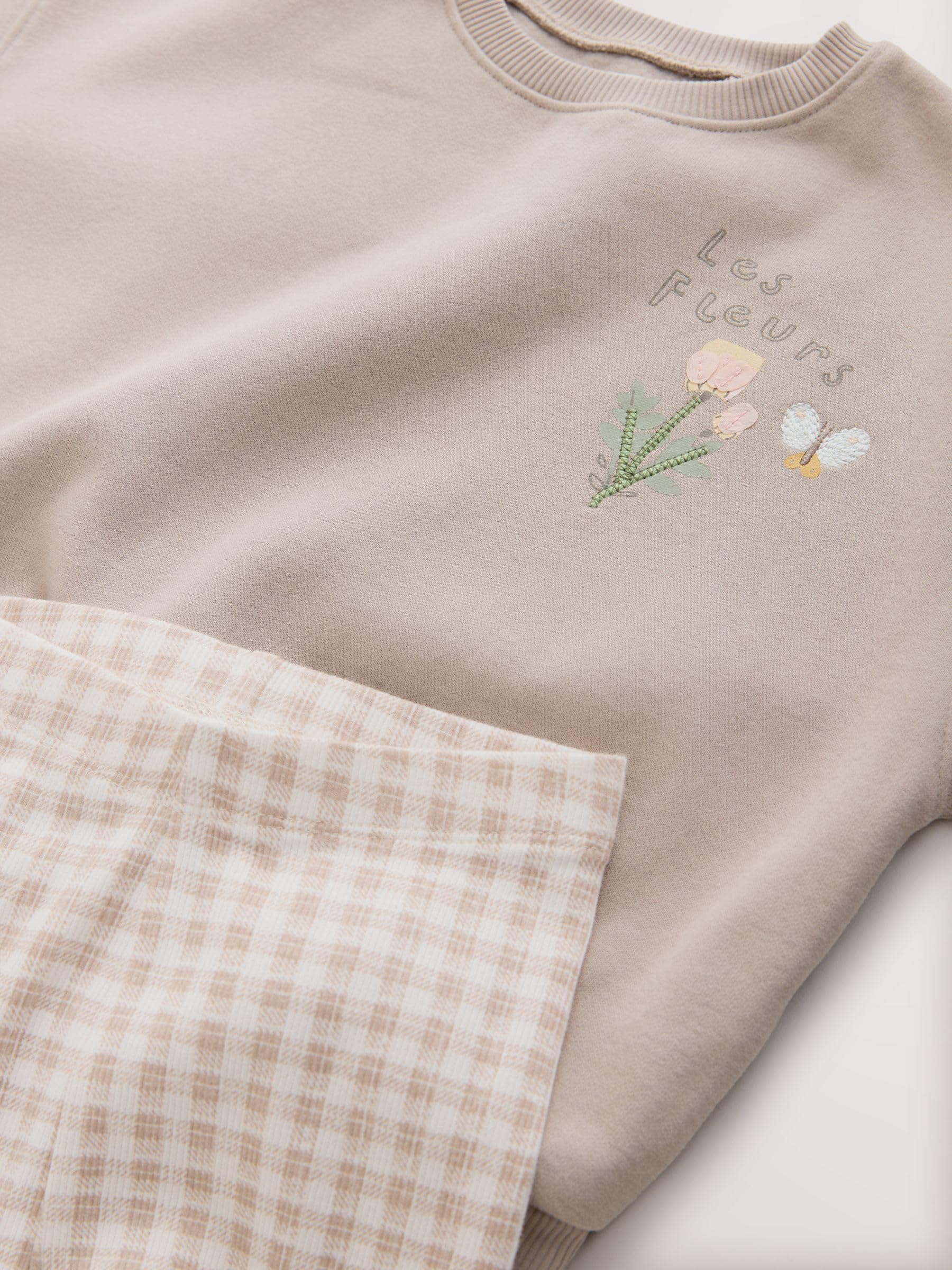 NEXT Mädchen Set aus Sweatshirt und Leggings, 2er-Pack