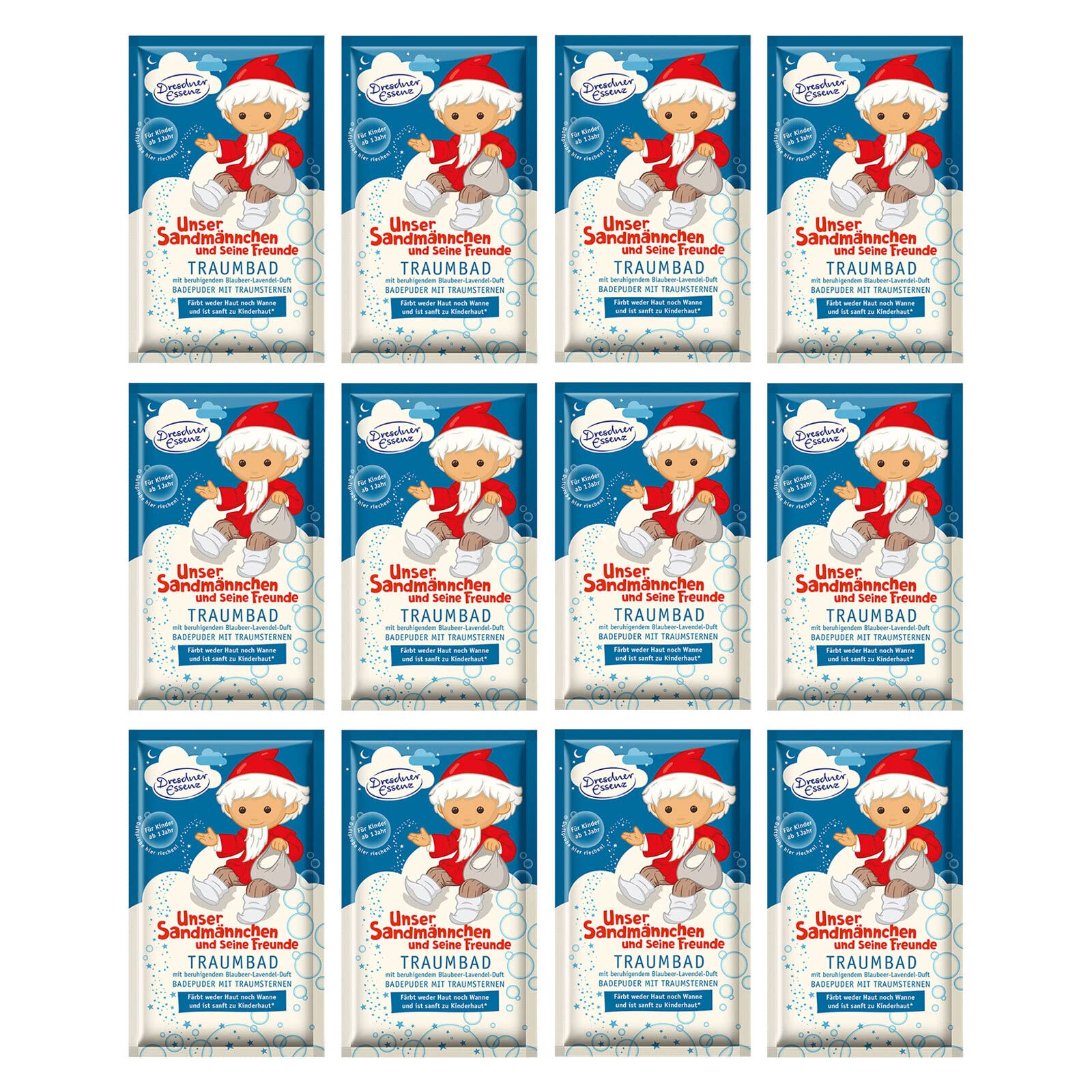 Dresdner Essenz Pflegebad Sandmännchen Lavendel-Blaubeere – 2 X 60 G Badezusatz Vegan