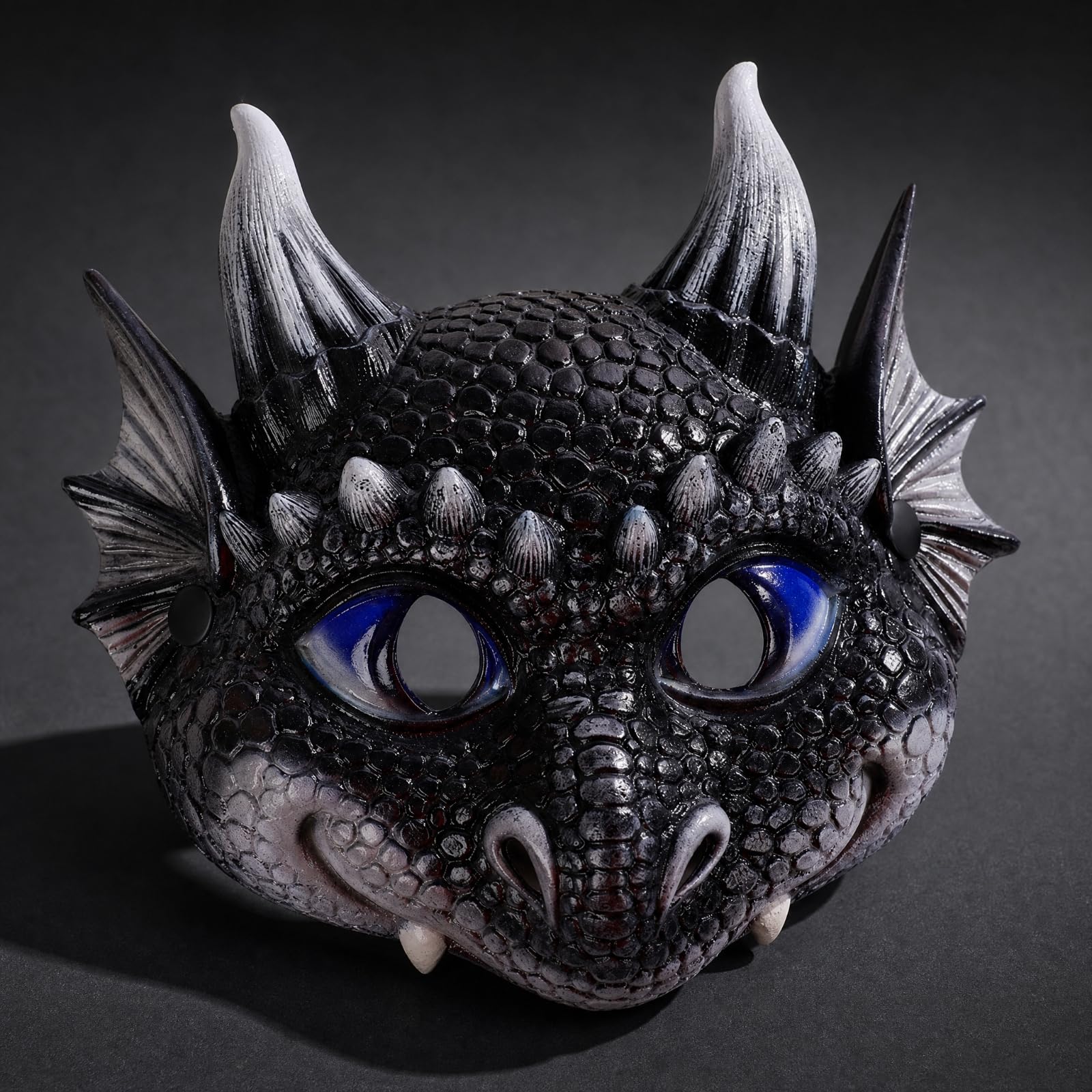 Maschera Drago in Tessuto Non Tessuto Scolpito Maschera di Drago Vivido per Bambini, Cosplay