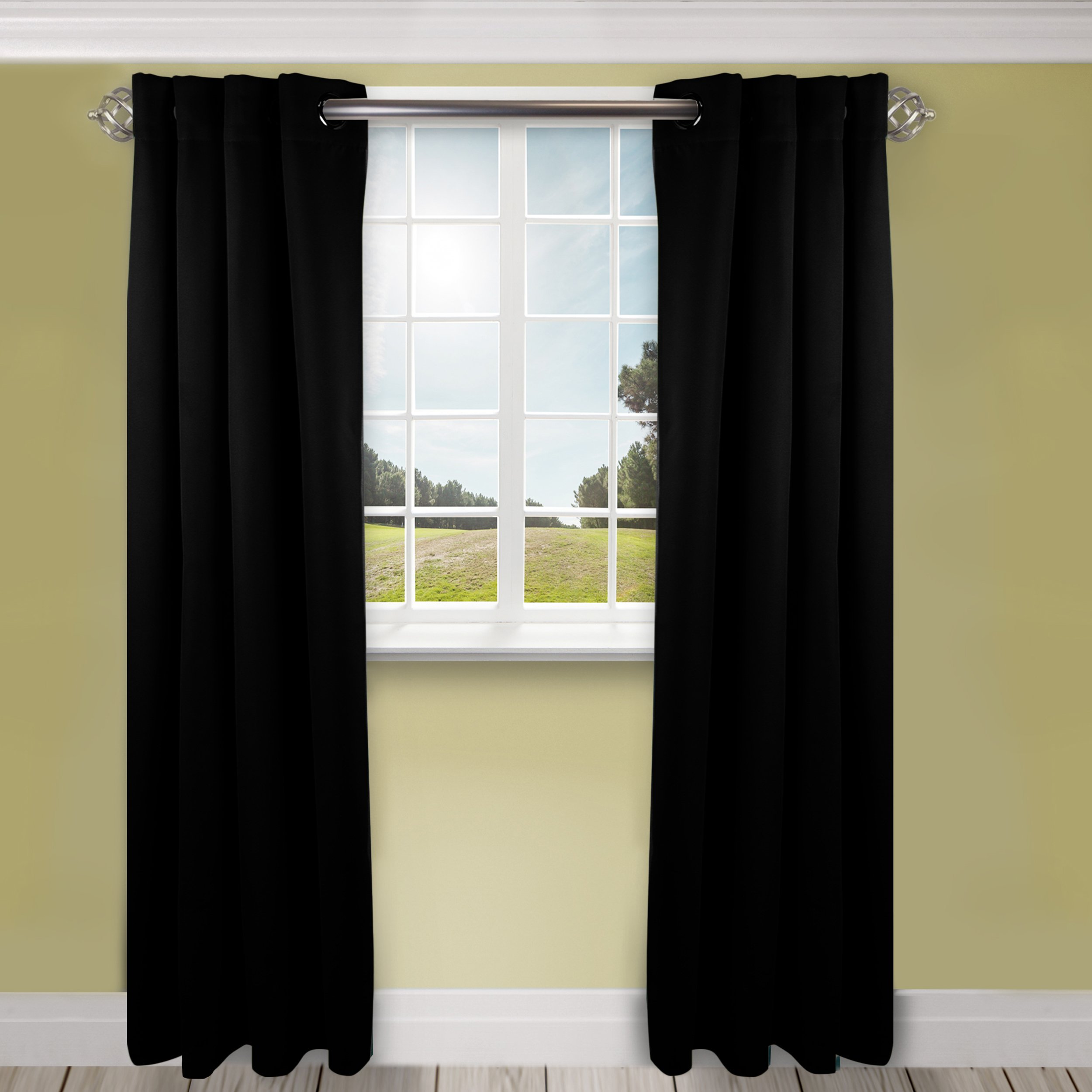 Rod Desyne Window Thermal Isulated Blackout Curtain with Metal Grommet, 52" x 96", Dark Blue - 1 Panel