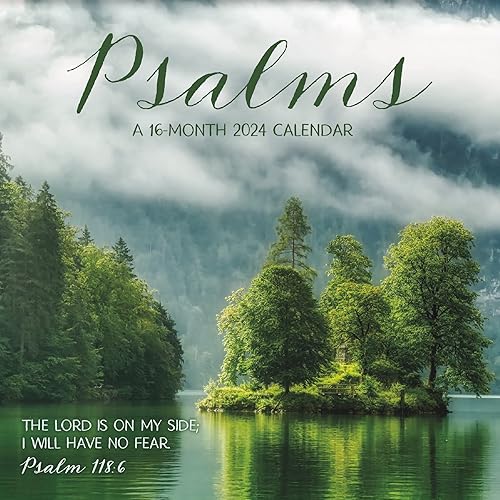 Miniatura 4 de Calendario de salmos 2024  Paquete de mini calendario cristiano de lujo 2024 con más de 100 calcomanías de calendario (regalos religiosos,