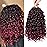 7 Packs GoGo Curl Crochet Hair 10 Inch Red Burgundy Short Curly Crochet Hair for Women Beach Curl Water Wave Deep Twist Crochet Braids Synthetic Braiding Hair Extensions (10 Inch, T1B/BUG)