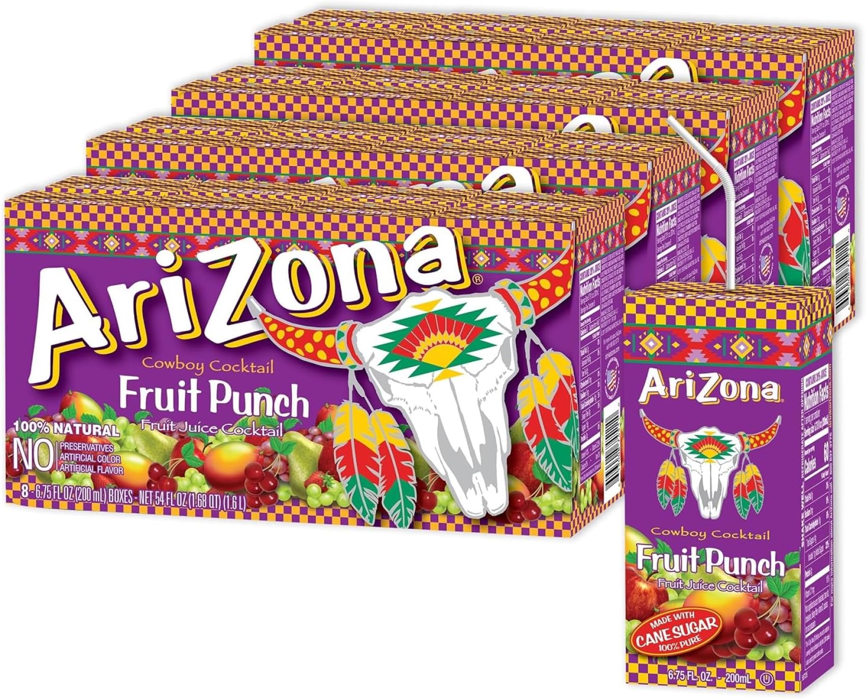 Fruit Punch Drink, Tetra Box, 216 Fl Oz, Pack of 32