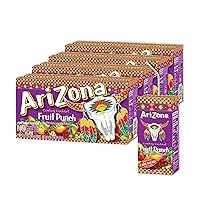 Vista 1 de Arizona Bebida ponche de frutas, caja Tetra, 216 onzas líquidas, paquete de 32