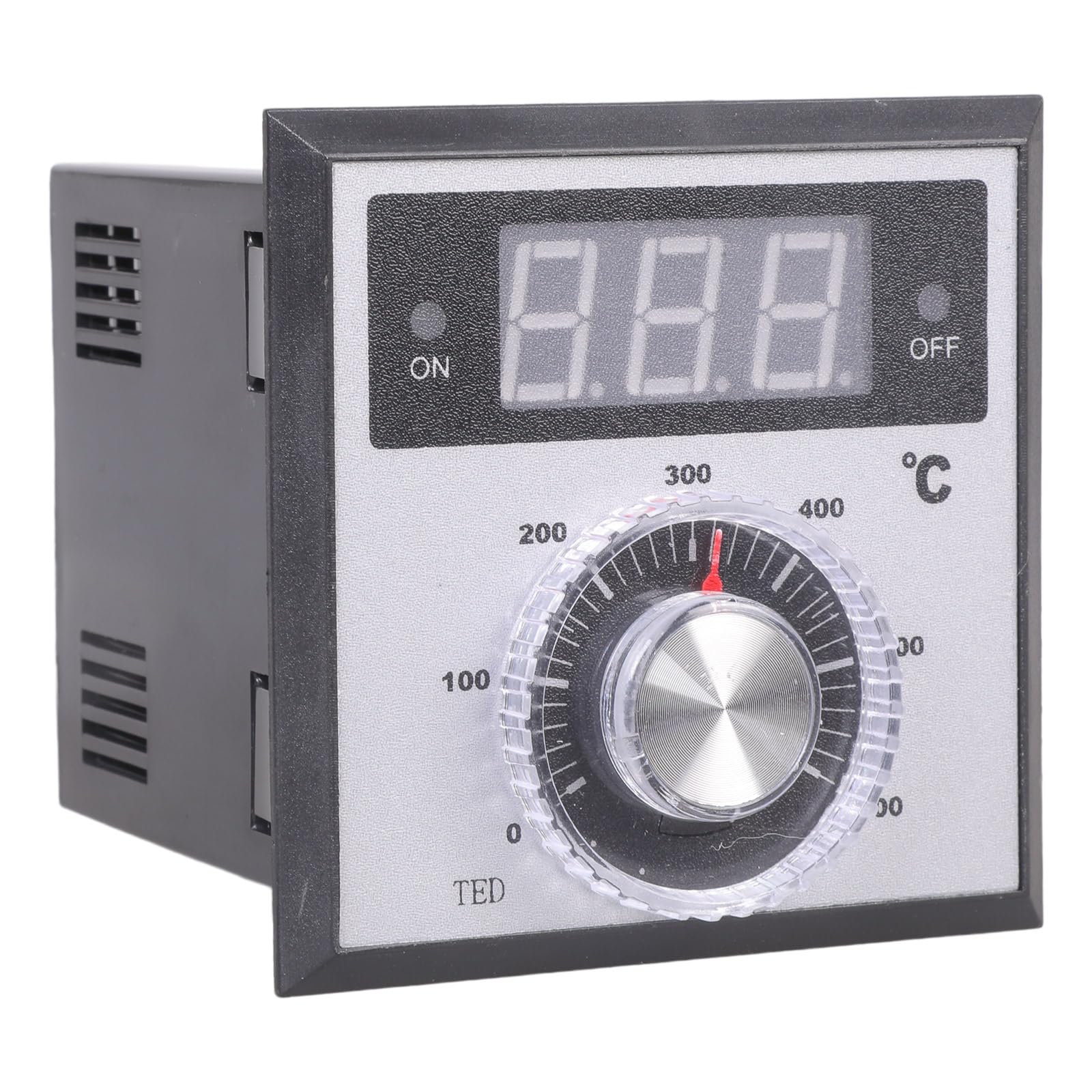220V Output 0-400 Degree Digital Thermostat Powered Temperature Controller Temperature Regulator Installation Oven Controller