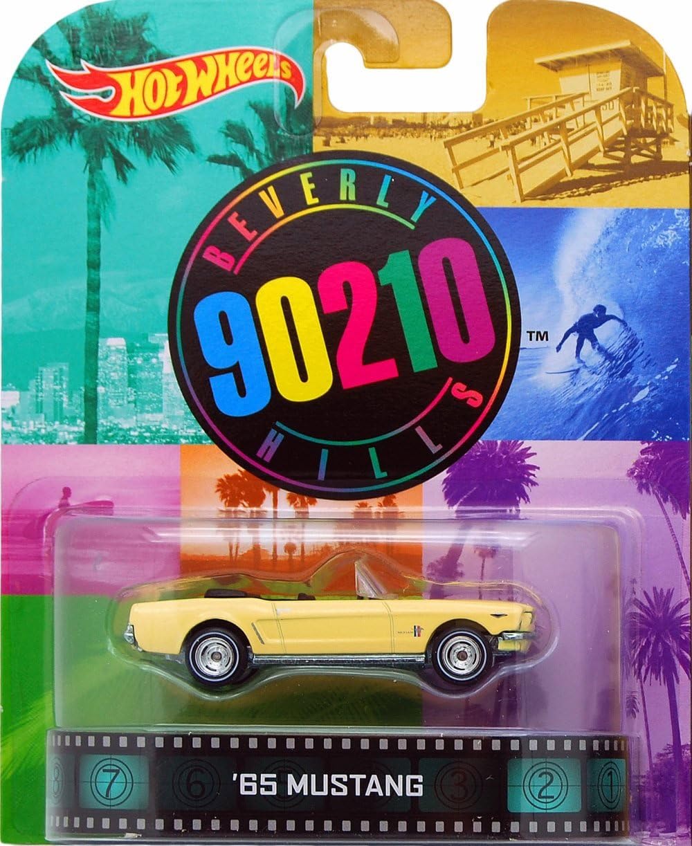 Hot Wheels Beverly Hills 90210 '65 Mustang 1/64 Die Cast Retro Series