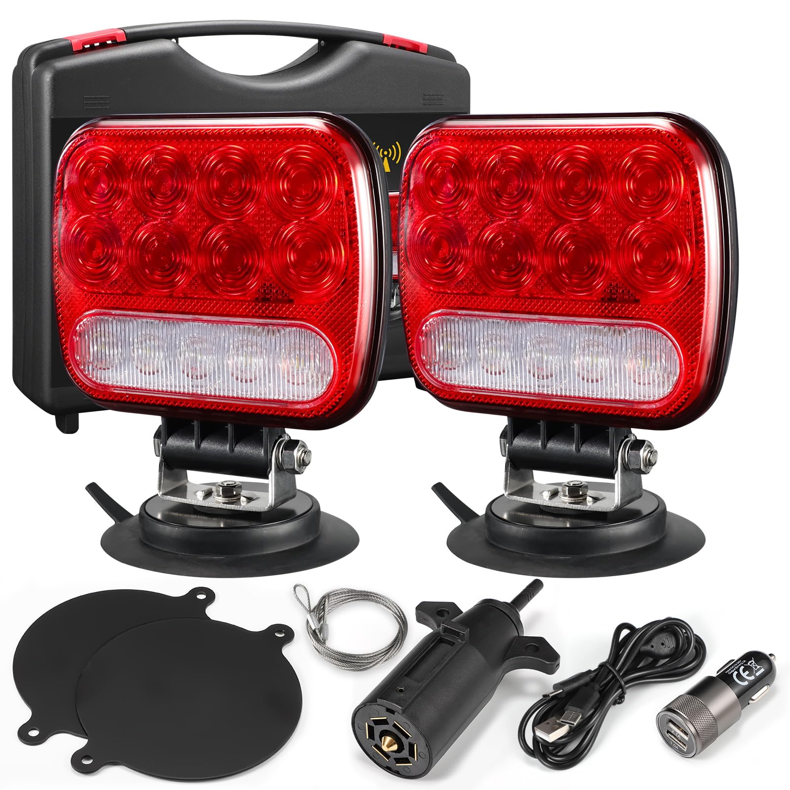 Partsam Wireless LED Trailer Light Kit
