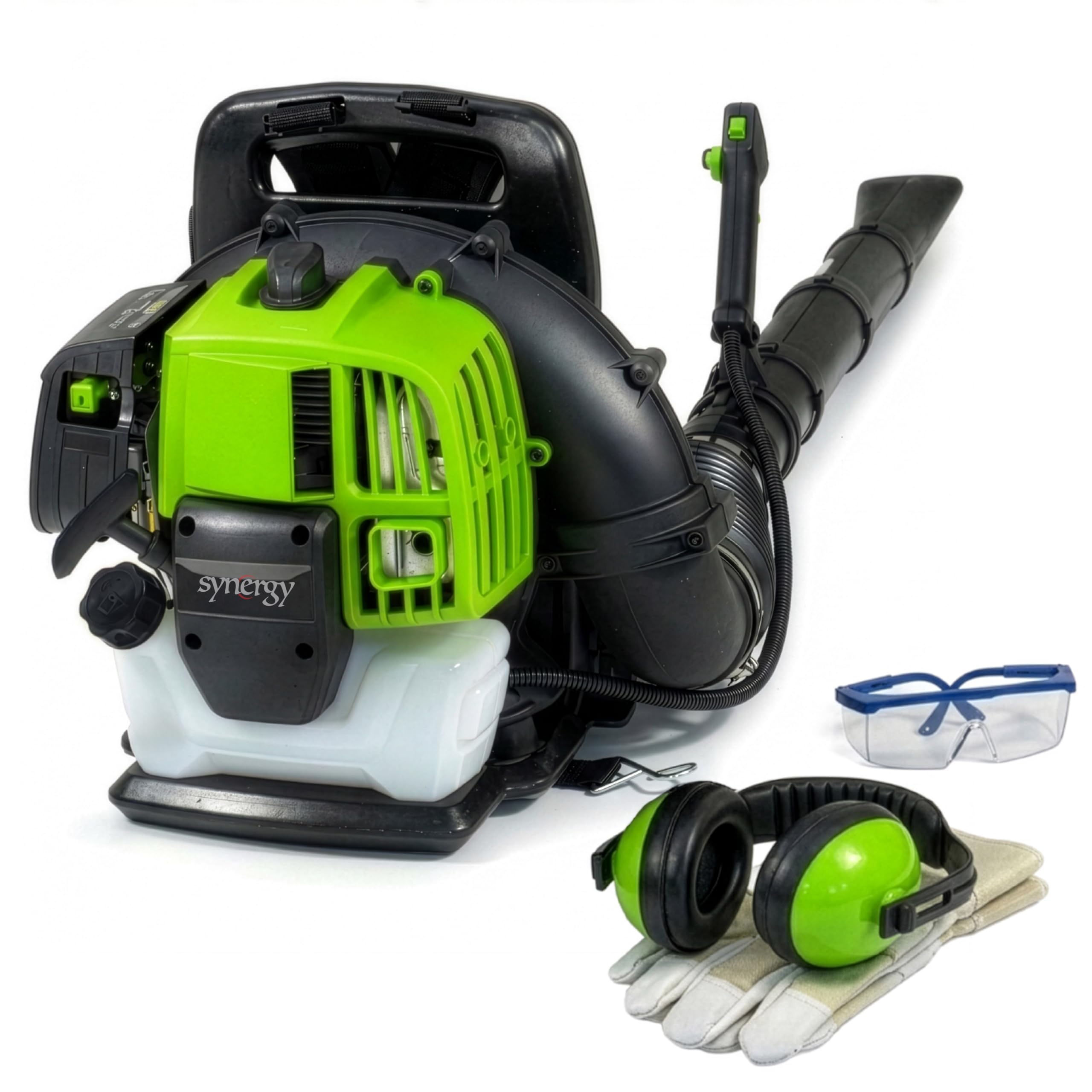 Synergy Soplador Mochila de Hojas a Gasolina 43cc 1,6CV – Motor 2 Tiempos – Modelo BL-4301 – Potente, Ergonómico y Fácil Arranque