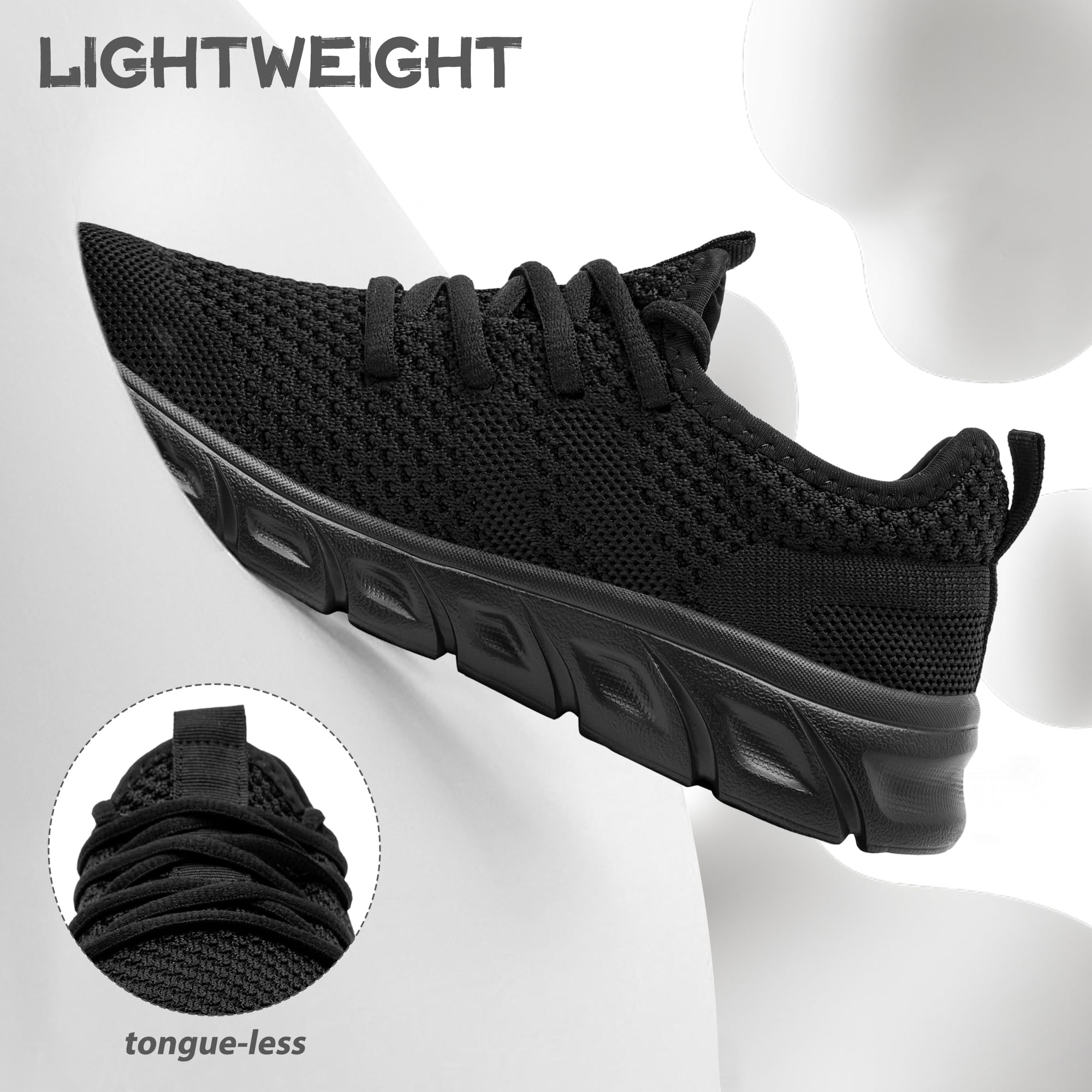 Running Shoes for Men Women Slip on Unisex Walking Tennis Non-Slip Work Shoes Lightweight Breathable Athletic Workout Gym Sneakers Casual Fashion Sneakers