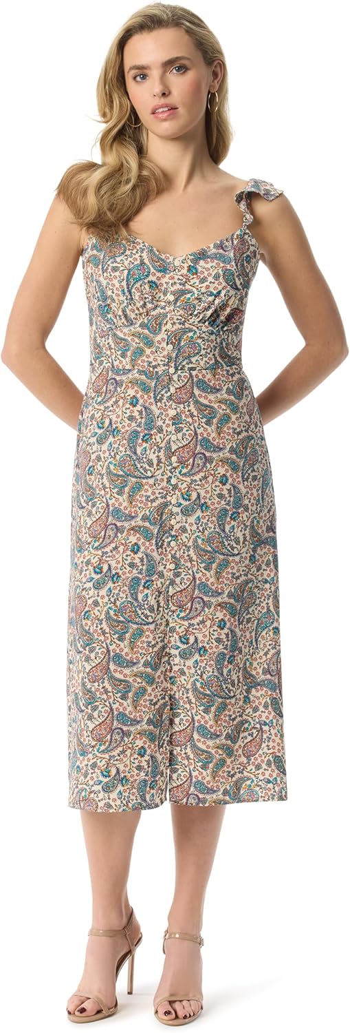 Jessica Simpson Women's Sahira Fitted Maxi Dress with Front Slit Standard