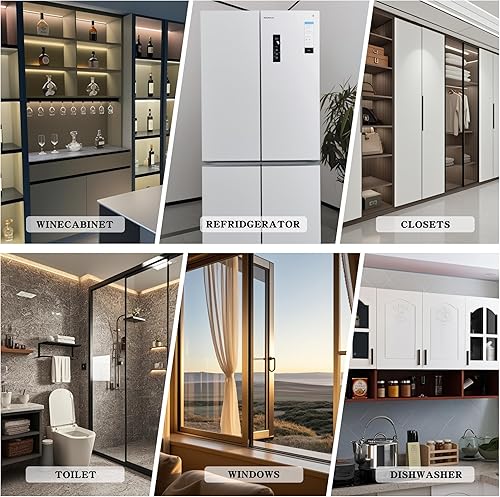 Miniatura 8 de Paquete de 2 cerraduras para refrigerador para niños, cerraduras de seguridad para niños, cerraduras de gabinete de seguridad para niños, armarios,