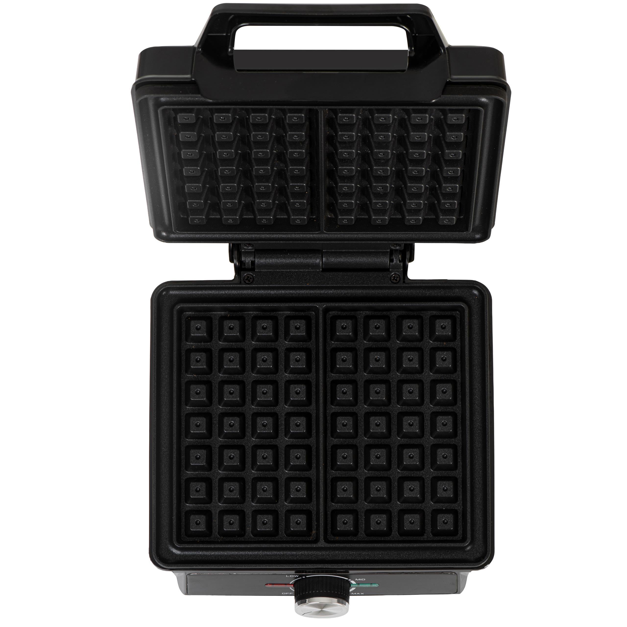 ADLER EUROPE Waffeleisen Belgische Waffel – Doppelwaffeleisen mit Temperaturregelung – 2000W Waffelautomat – Antihaftbeschichtung und Wärmeisolierter Griff - Tief-Heizplatten 9cm x 14,5cm