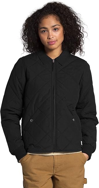 north face long quilted jacket