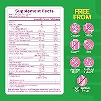 Vista 2 de Culturelle Probióticos + multivitamínicos para mujer, apoya la salud digestiva e inmunológica, biotina y selenio para un cabello, piel, uñas