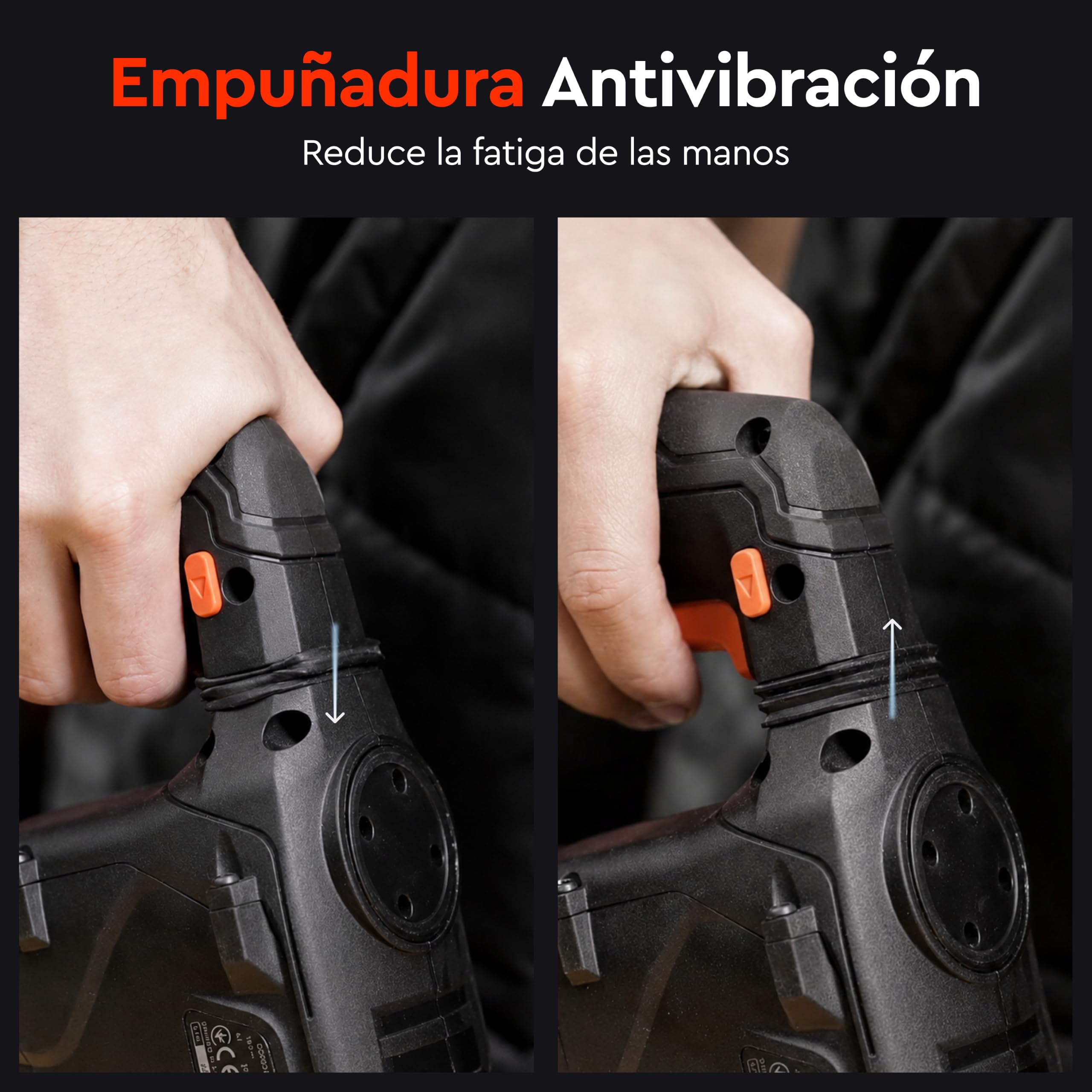 Martillo Perforador SDS Plus 20V Brushless con Batería 4Ah y Cargador, 4J, Ø26 mm Hormigón Armado, Antivibración, Protección Antirretroceso, DHR-203 BCX