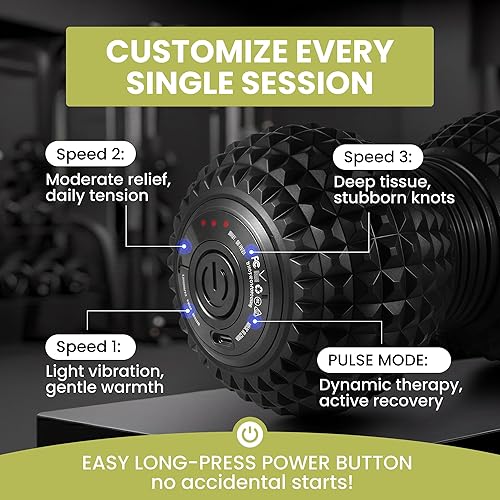 Miniatura 3 de Bola de masaje de maní vibratoria de 4 velocidades  Terapia de punto de activación de tejido profundo  Masajeador de alivio de movilidad  Alivia la