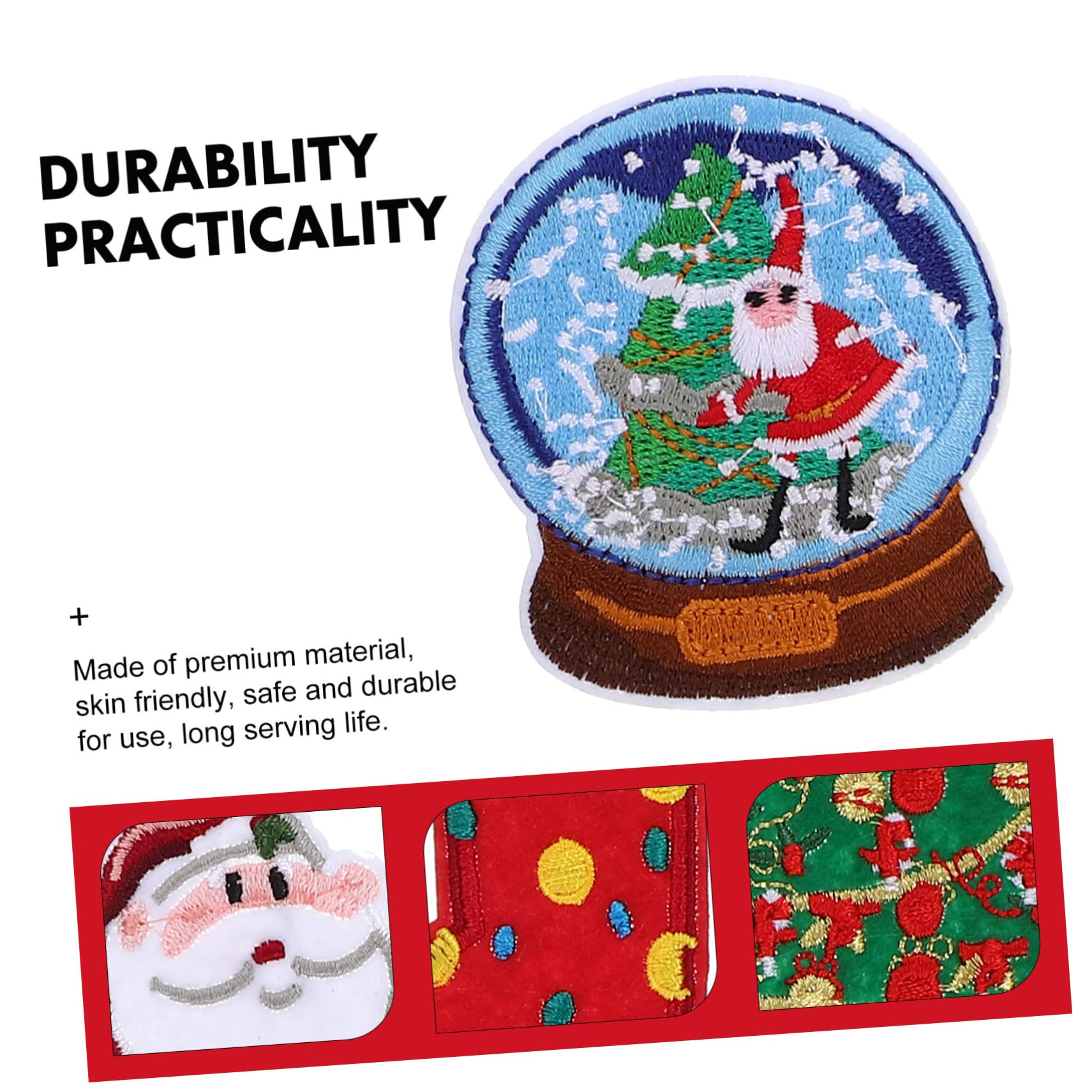 STOBOK 50stücke Weihnachtsdesign Stoffpatches Applikationen Zum Aufbügeln Für Bekleidungsreparatur Und -projekte Liebevoll Gestaltete Ornamente Für Kleidung Taschen Und Hüte