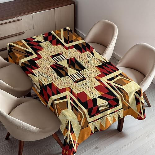 Ambesonne Mantel decorativo de flecha, inspirado en los nativos americanos, diseño gráfico retro azteca, diseño gráfico Mod, estampado artístico
