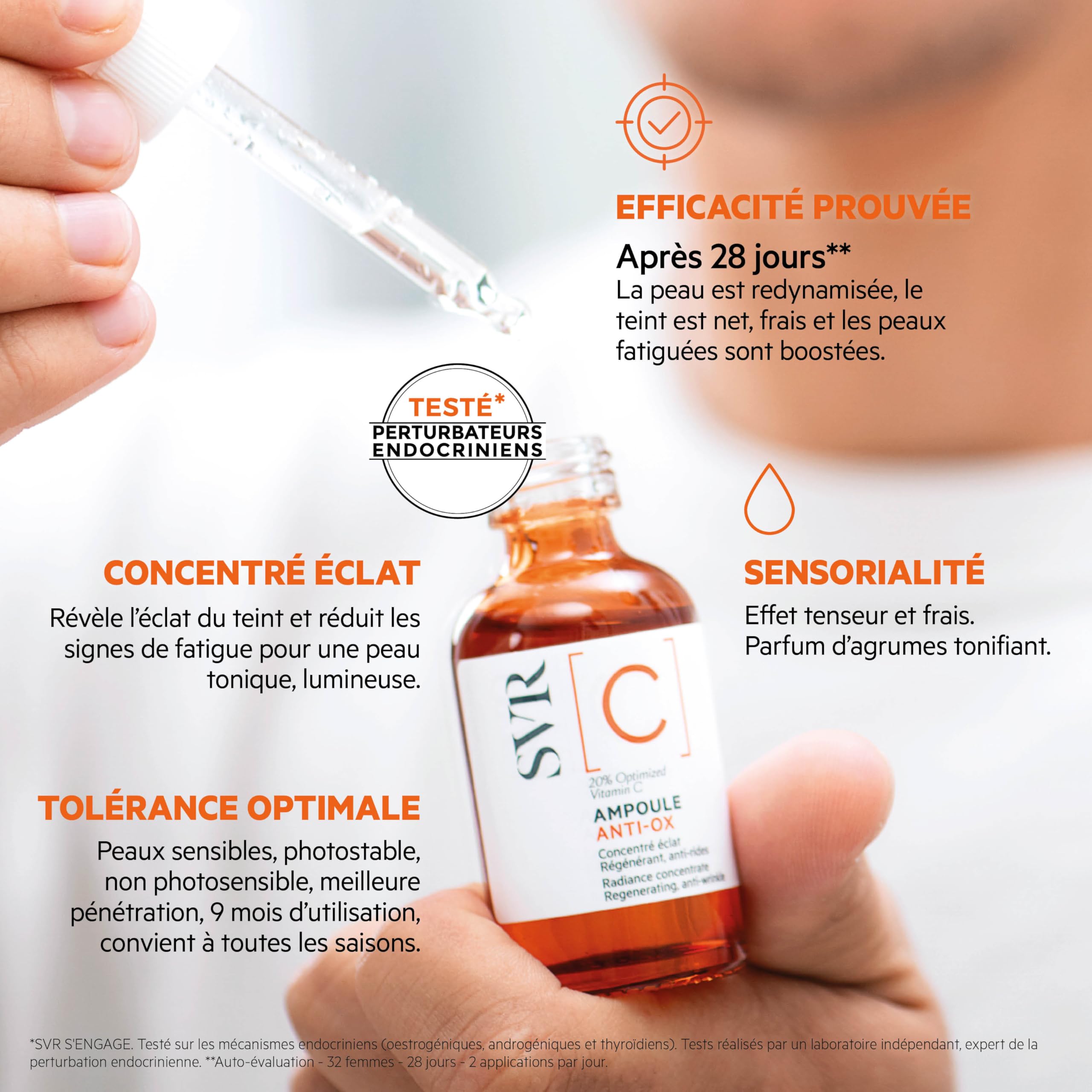 SVR Pack Anti-Âge & Éclat – Filler Biotic Contour Yeux & Lèvres + Ampoule [C] Anti-Ox Sérum Vitamine C – Lissage des Rides, Effet Liftant & Teint Lumineux, Peaux Sensibles