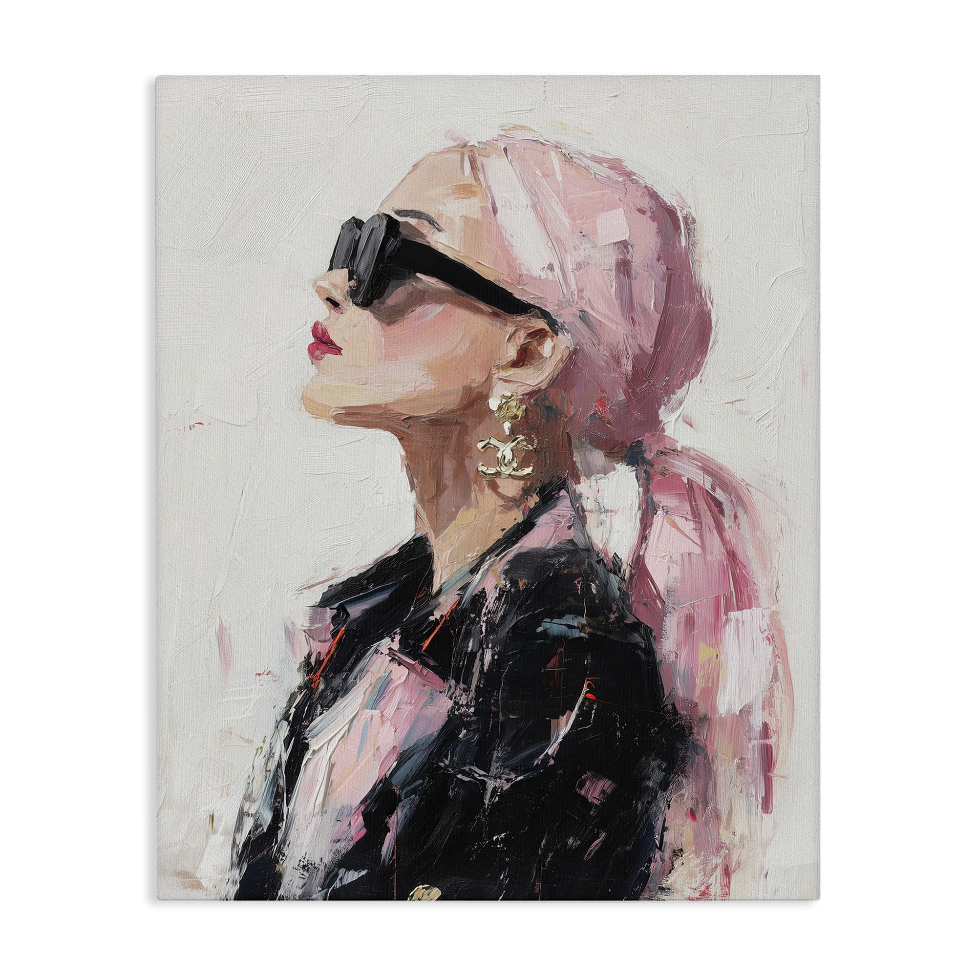 Stupell Industries 'Pink Daydream Impression', Canvas Art, 24 x 30 Inches, Easy to Hang and Sturdy, Made in USA, by Svetlana Aleynikova