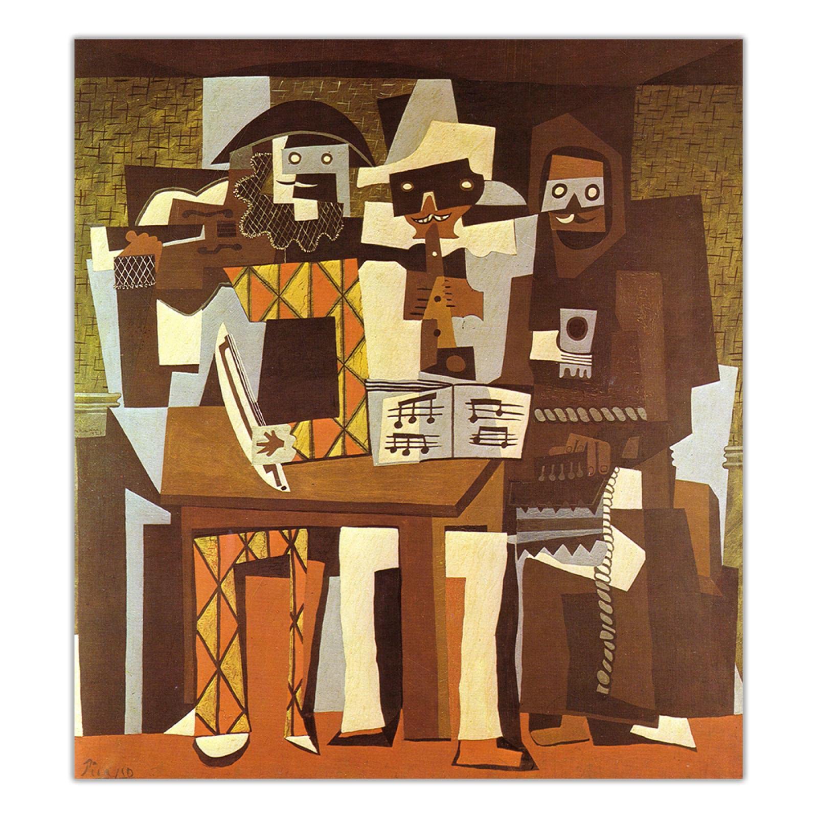 Amazon.co.jp: ARTCANVAS Three Musicians 1921 キャンバスアート ｜油彩画