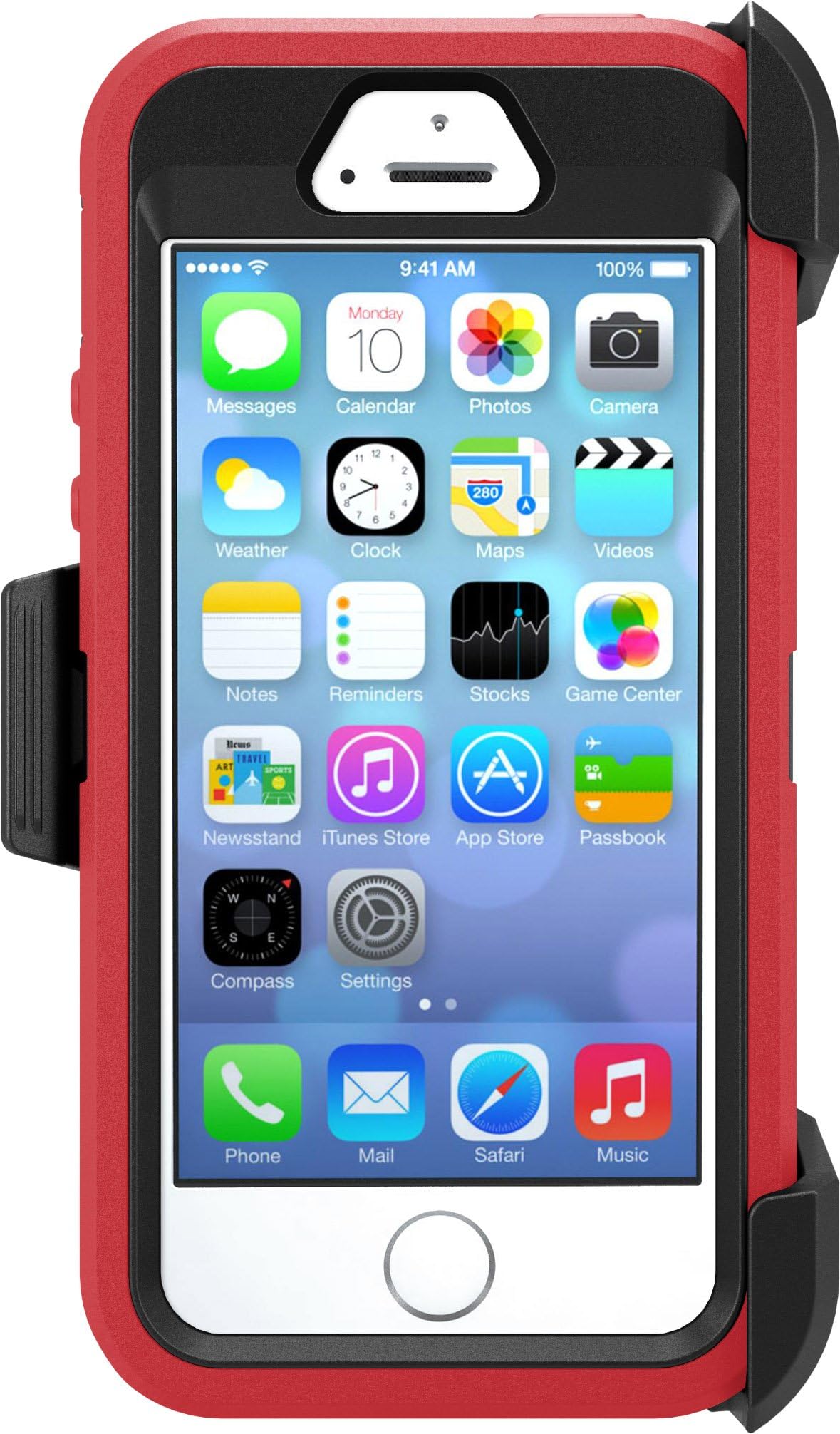 DEFENDER SERIES Case for iPhone SE (1st gen - 2016) and iPhone 5/5s - Retail Packaging - RASPBERRY (BLACK/RASPBERRY PINK)