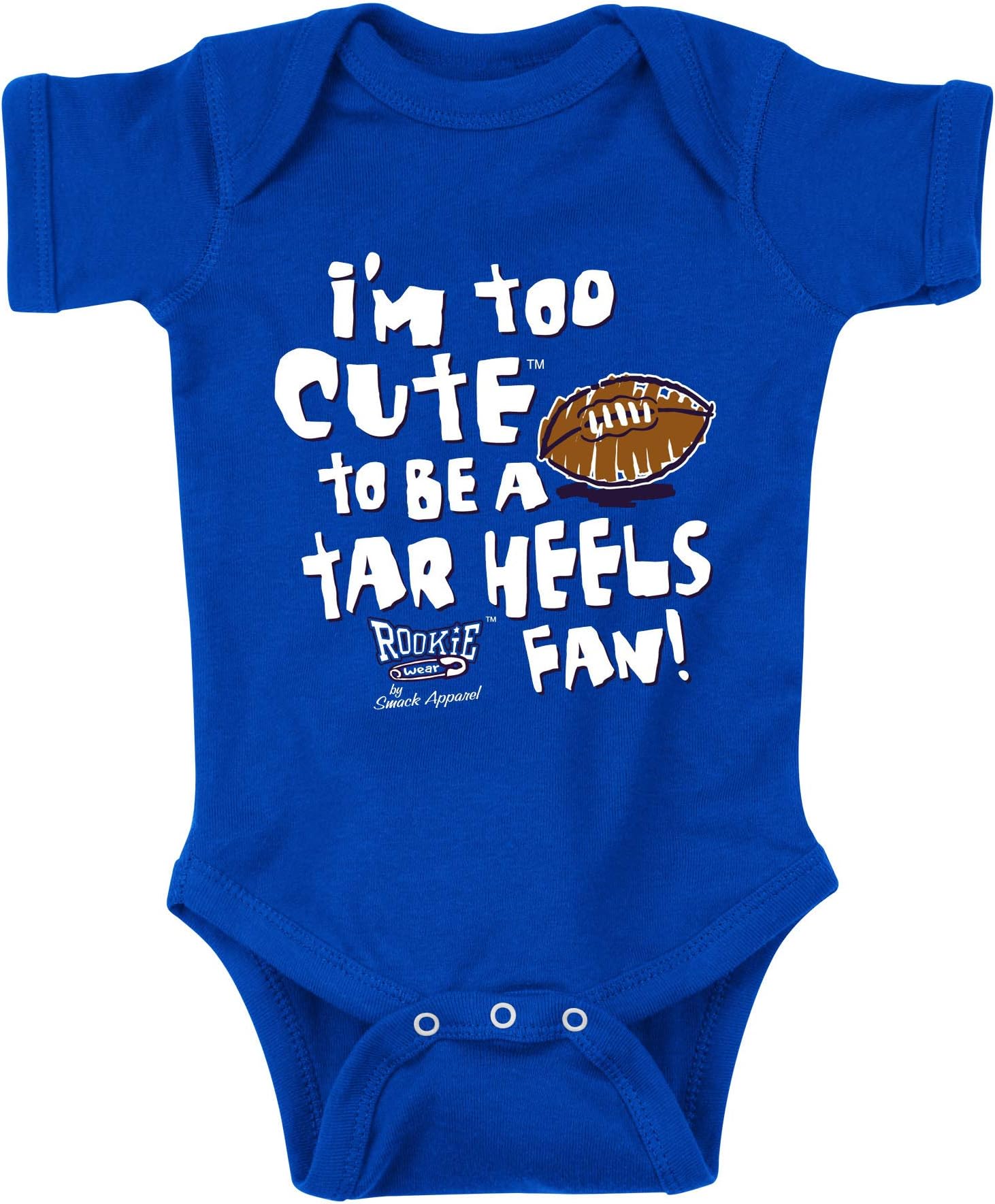 Smack Apparel Duke Blue Devils Fans. I'm Too Cute. Onesie (NB-18M) and Toddler Tee (2T-4T)