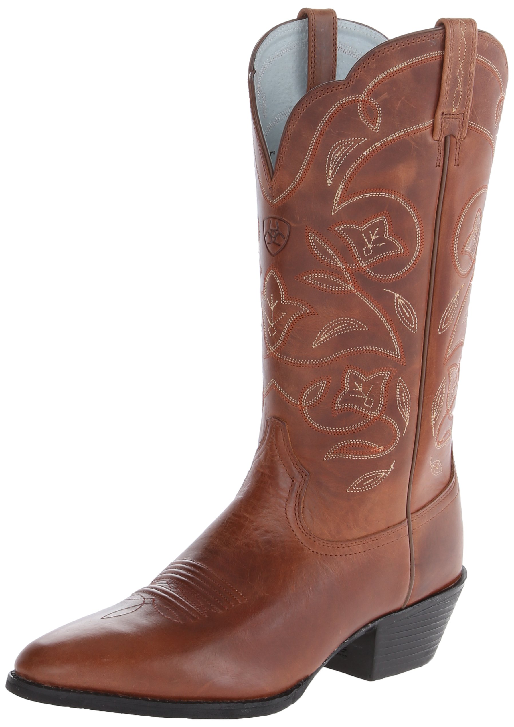 Ariat Heritage Round Toe Western Boots Women’s Leather Cowgirl Boots