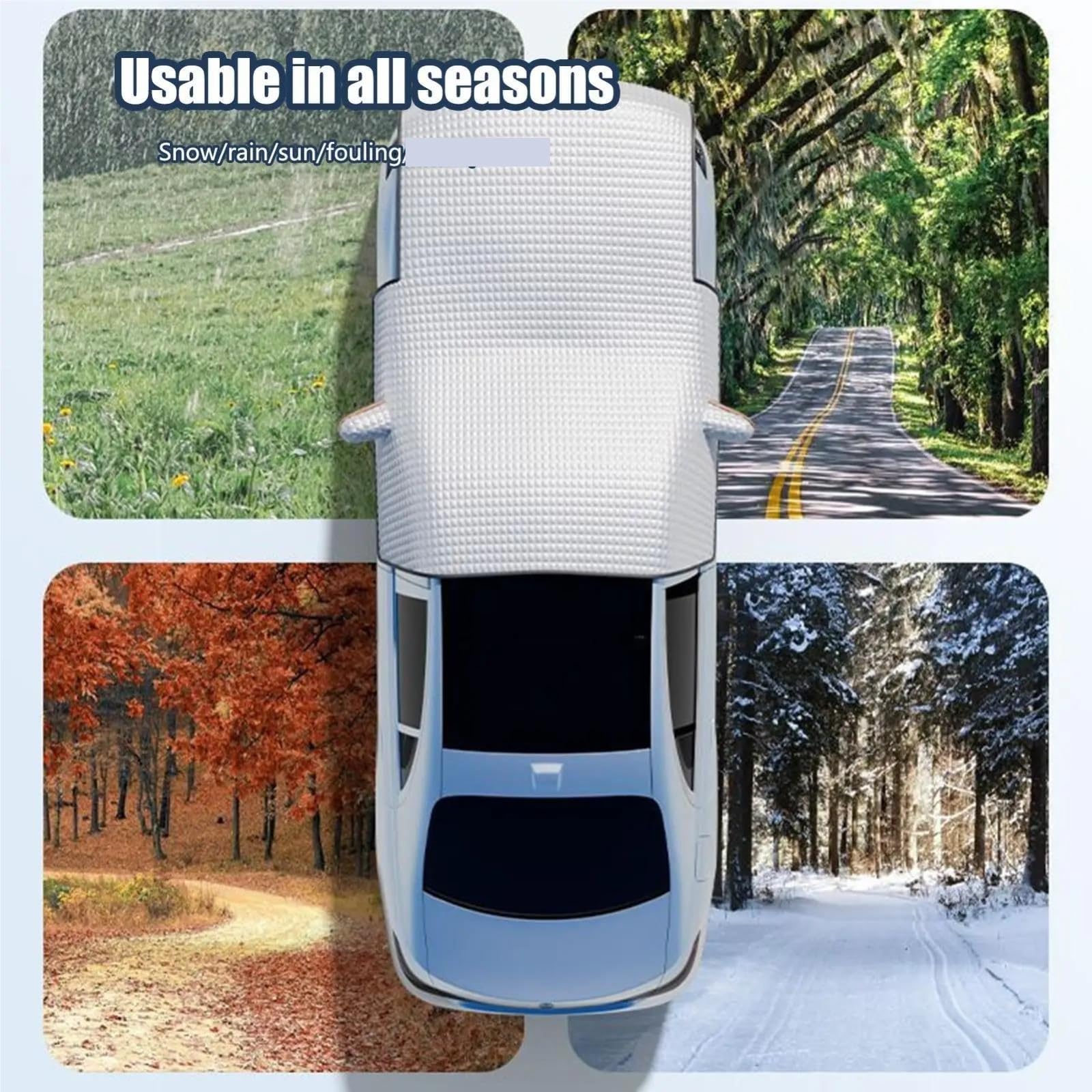 Parabrezza Invernale per Auto, Protezione per La Copertura della Neve, Parasole per Finestra Copinverno Ertura per Parabrezza Auto