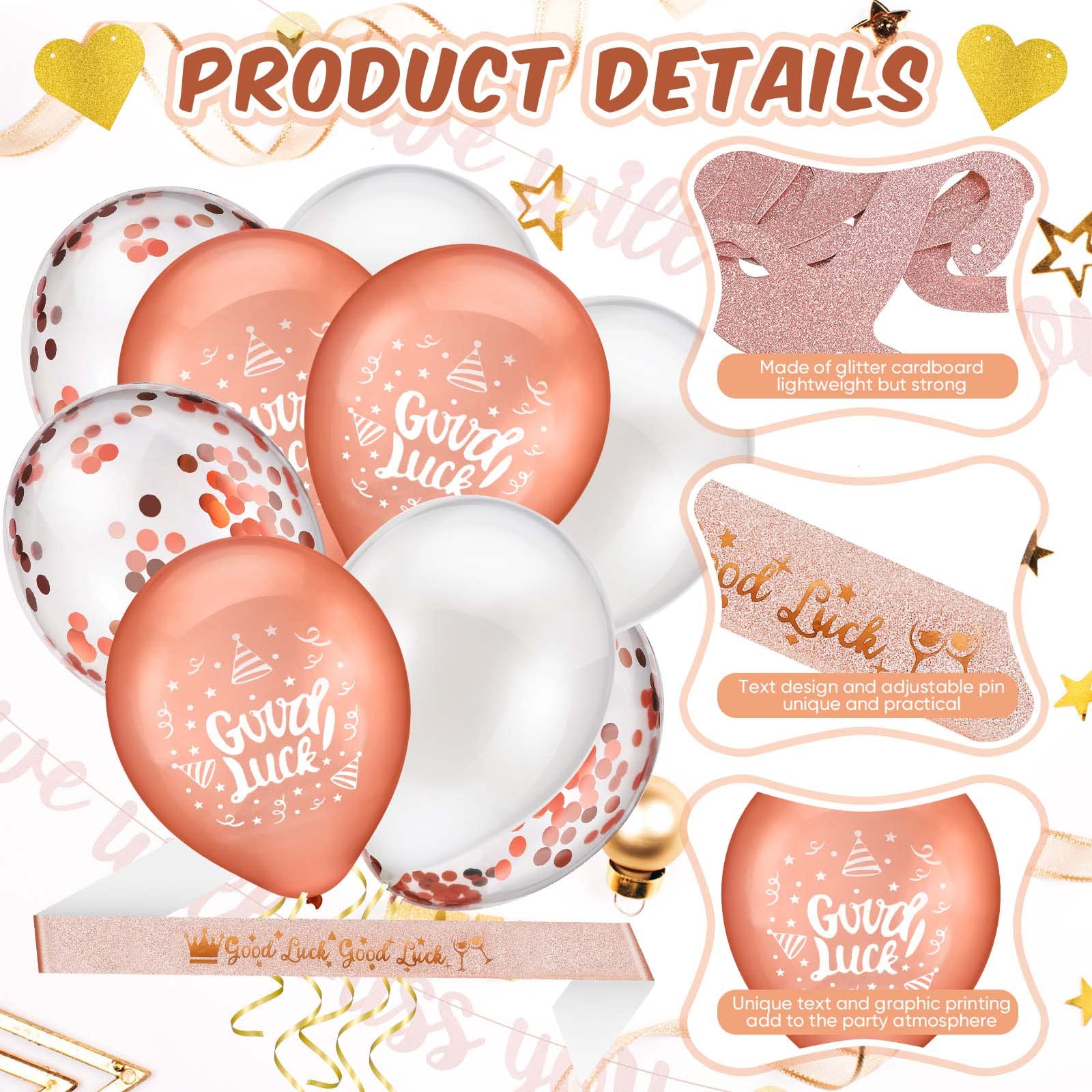 We Will Miss You Ballons LaVenty We Will Miss You Banner - Abschiedsparty  Deko Für Büro \u0026 Ruhestand LaVenty We Will Miss You Banner Glitzer Ballons, image size:1600x1600