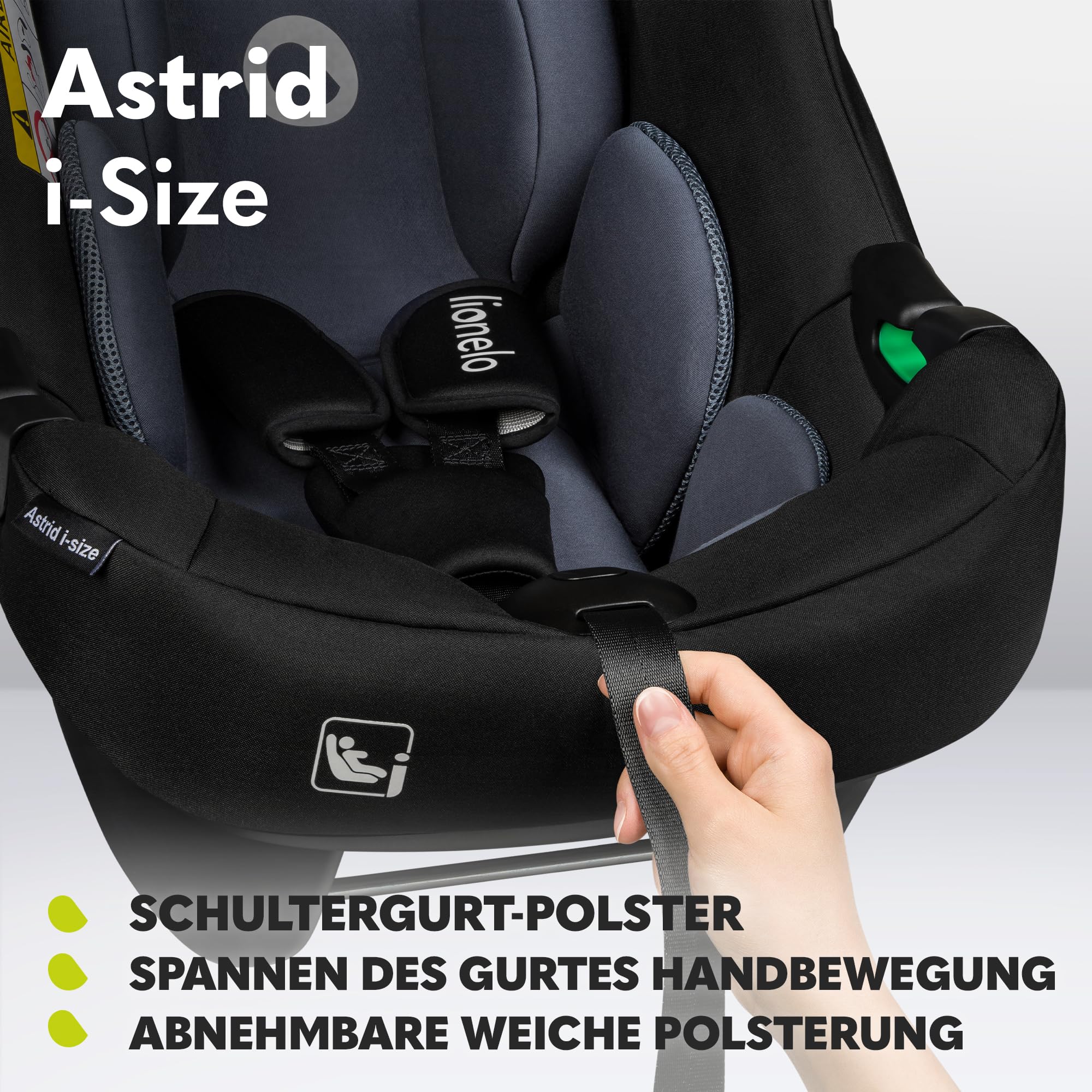 Lionelo ASTRID i-Size Baby Autositz 40-87 cm, Babyschale Gruppe 0+