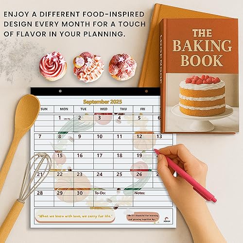 Miniatura 8 de StriveZen - Calendario de nevera 2024 2025 por StriveZen, magnético, mensual de 10 x 10 pulgadas, académico, refrigerador, escritorio, regalo,