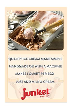 Junket Ice Cream Mix Simply Strawberry, 4 Ounce (Pack of 4)