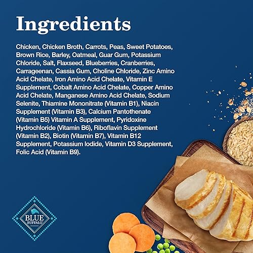 Vista 5 de Blue Buffalo Receta de homestyle Natural Adulto Mojo Mojo de alimentos, Pollo 12.5-Oz Poder (Pack de 12)