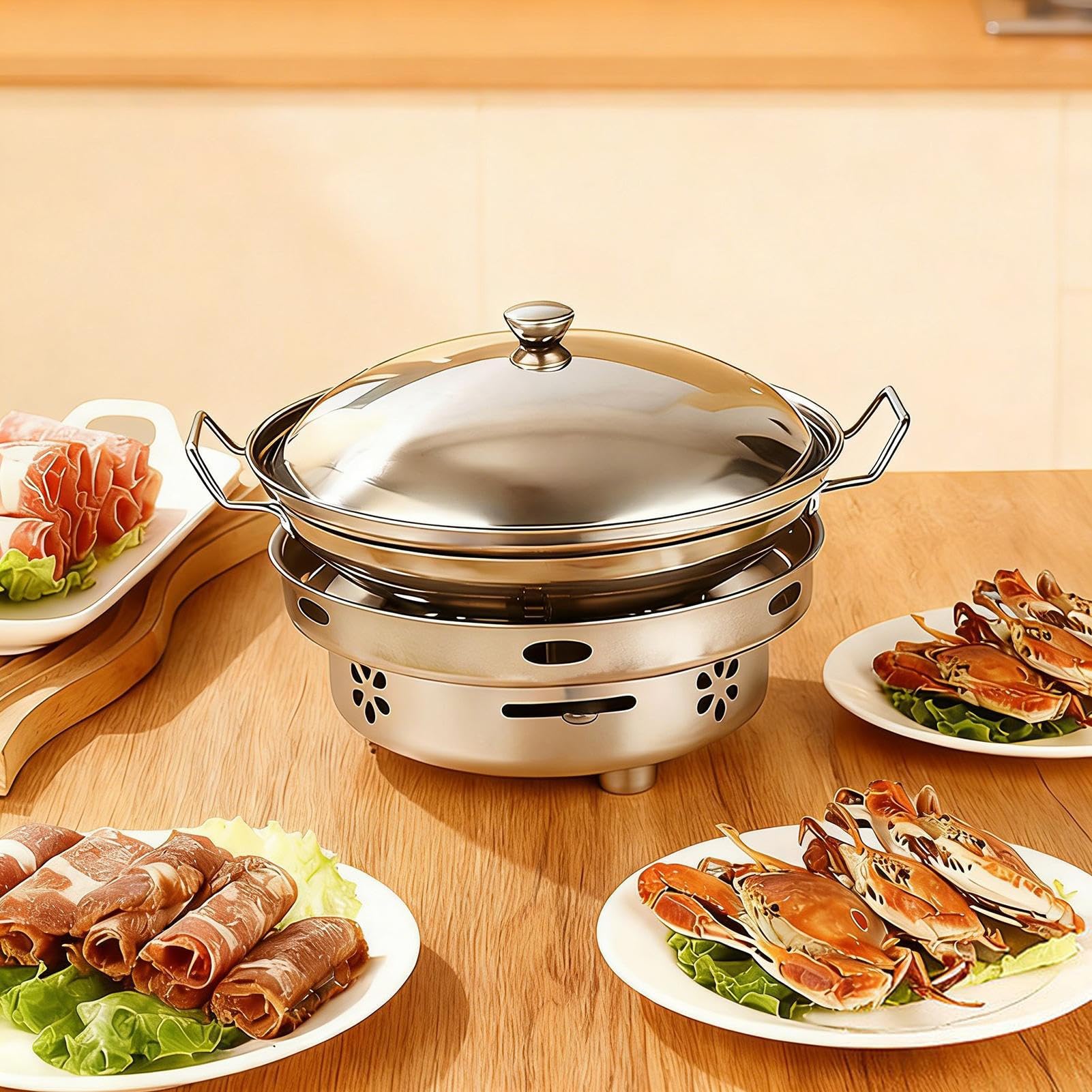 Utensilios De Cocina Para Camping Con Olla Y Utensilios De Acero Inoxidable