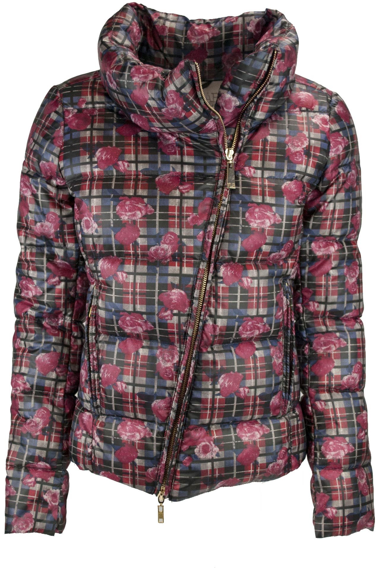 VLabJacket Quilted Jacket Ladies 42 S Floral Plaid