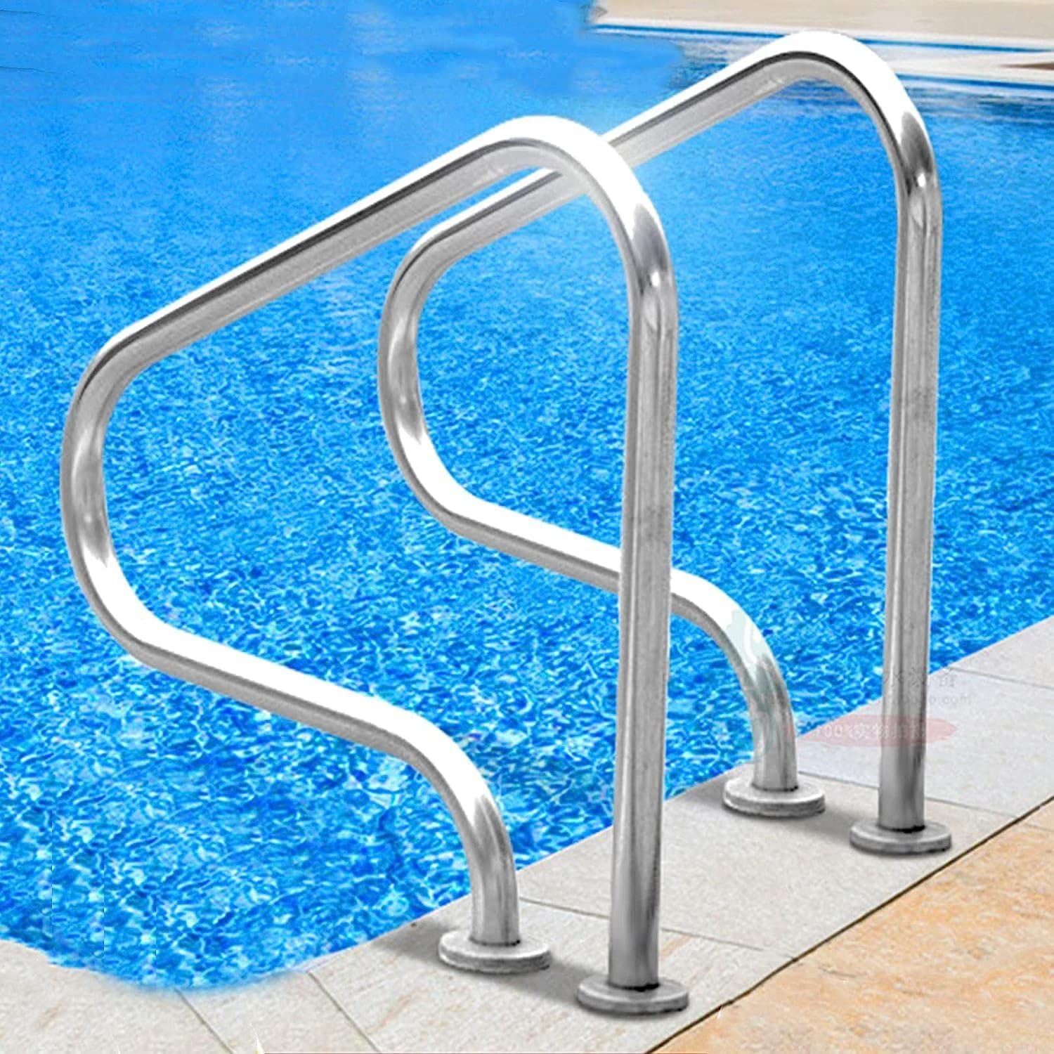 Main courante de piscine : base de montage pour spa et toboggan